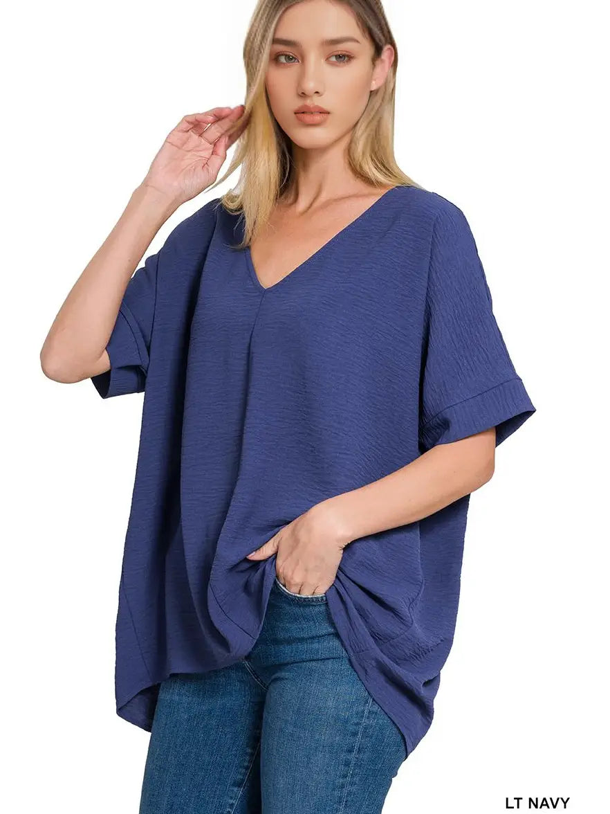 Lt. Navy Dolman Top