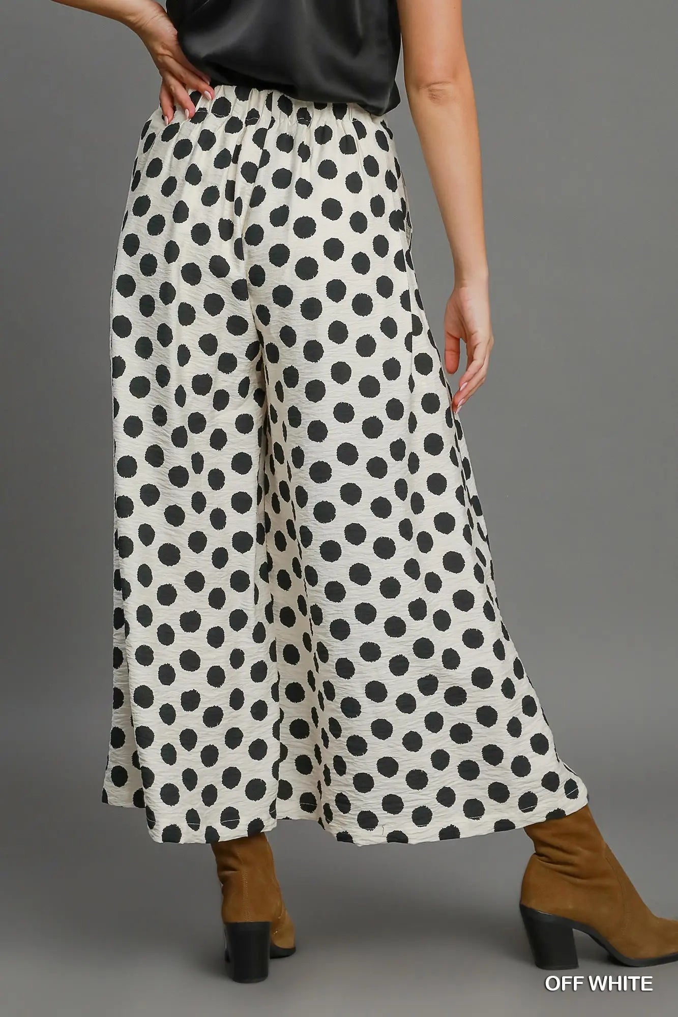 UMGEE Off White Polka Dot Pants