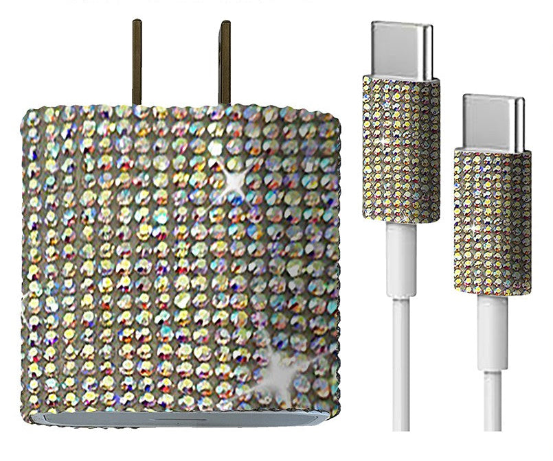USB-C Silver Crystal Charger