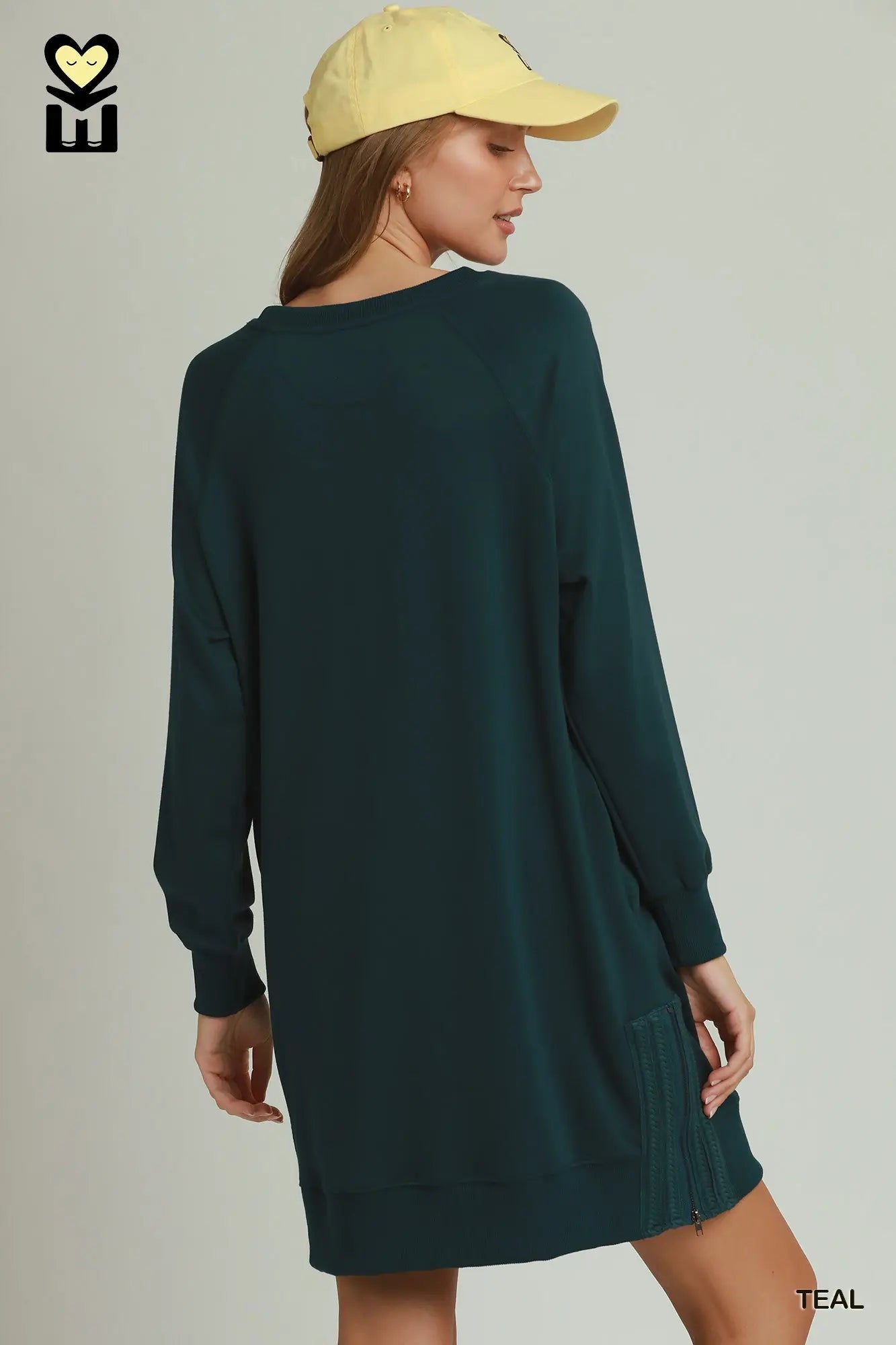 UMGEE Teal Side Zip Dress