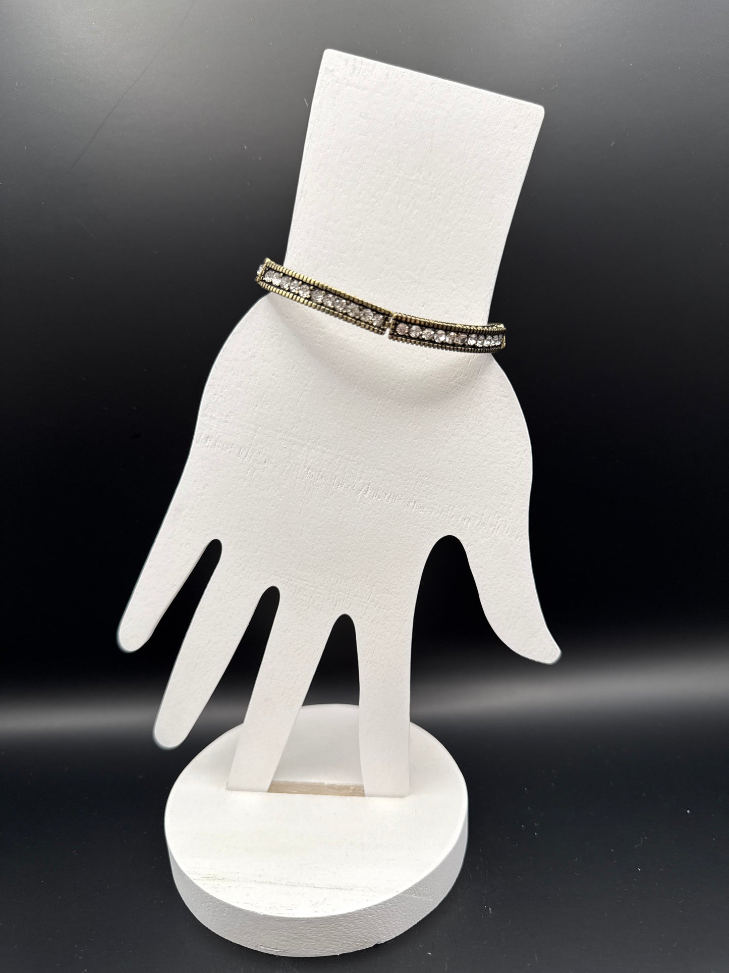 Single Row Crystal Bracelet Silver