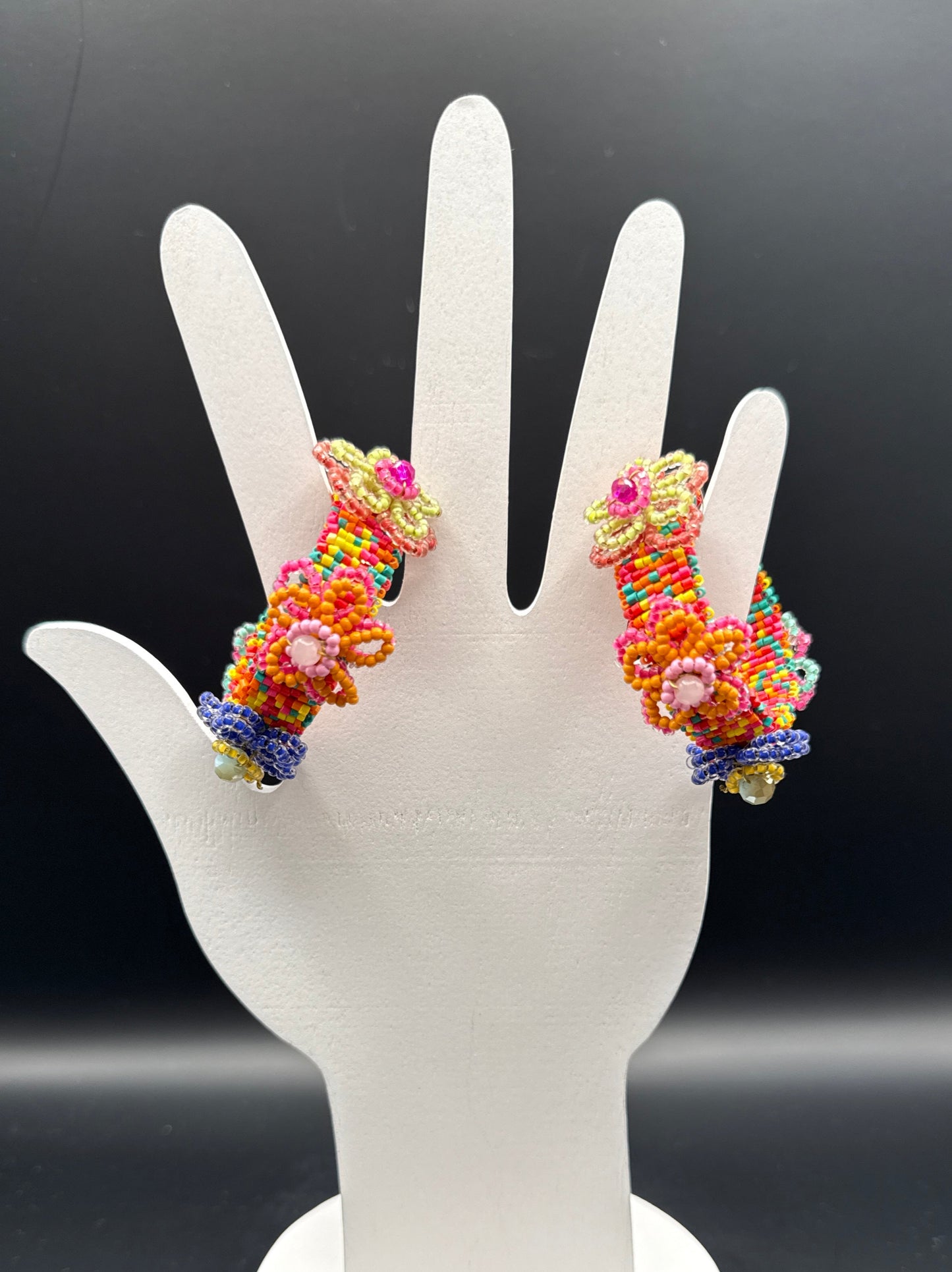 ALICE Multicolor Floral Beaded Earrings