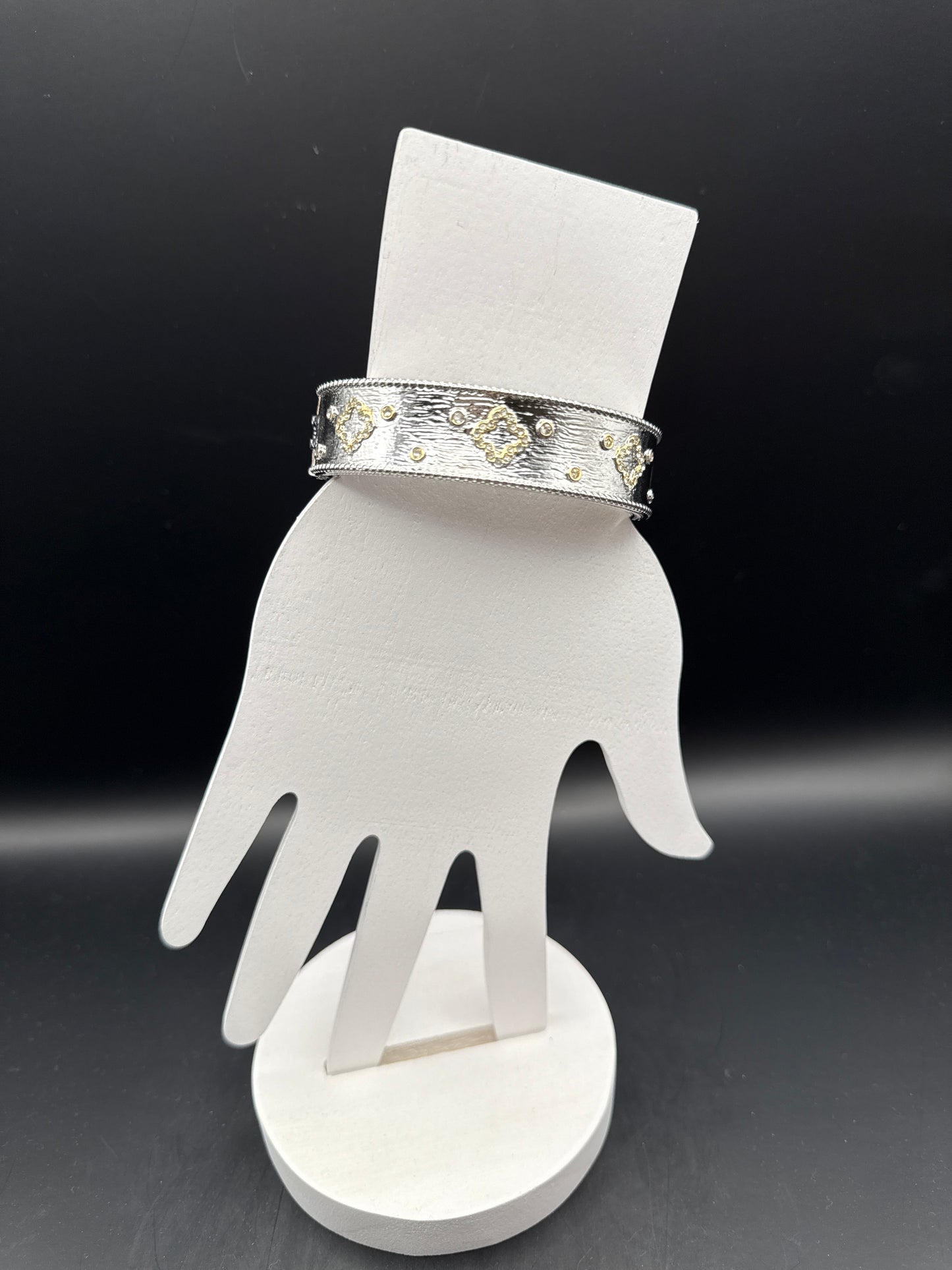 ALICE Silver Inspired Hinged Bracelet