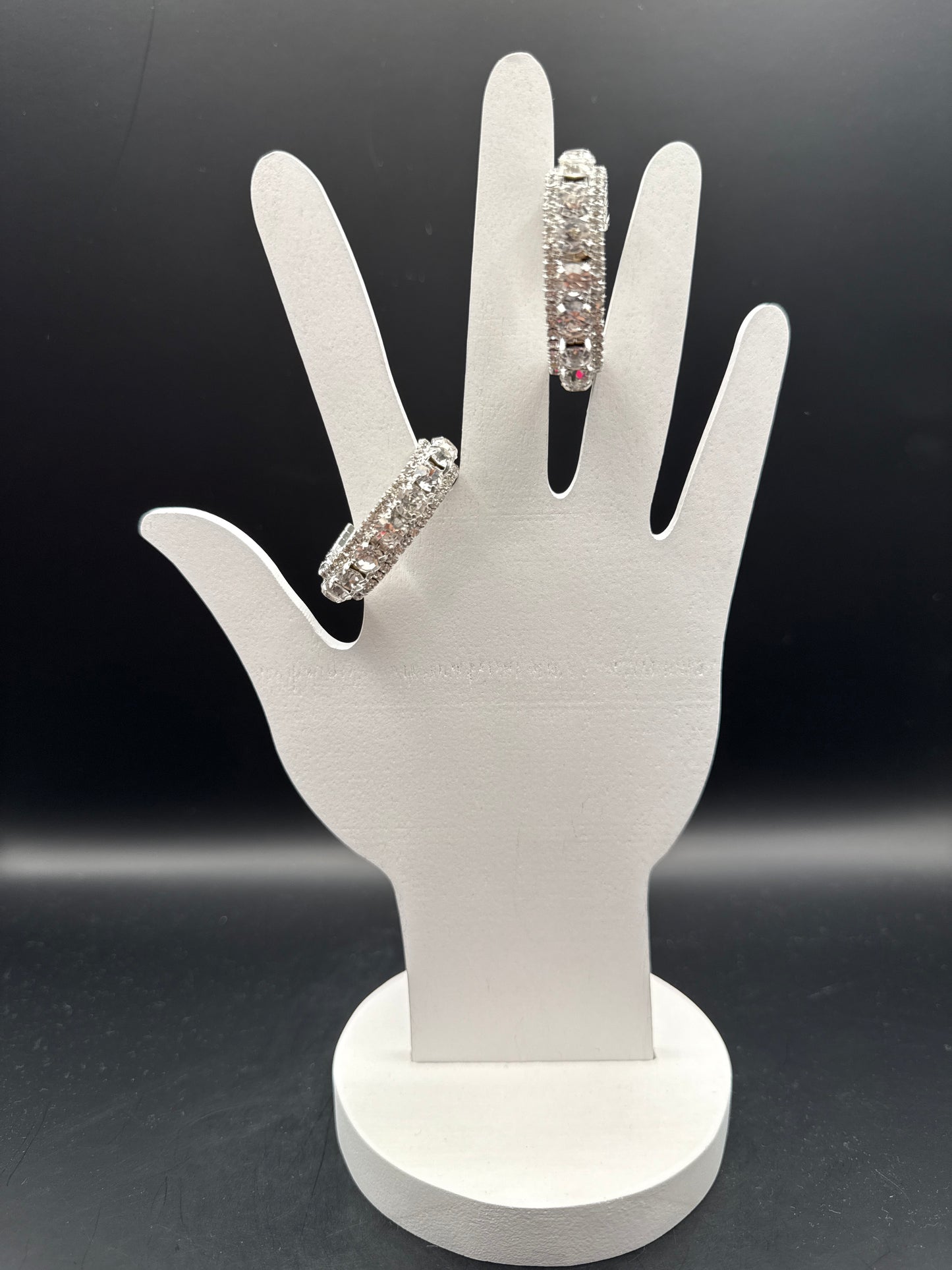 ALICE Crystal Silver Hoop Earrings