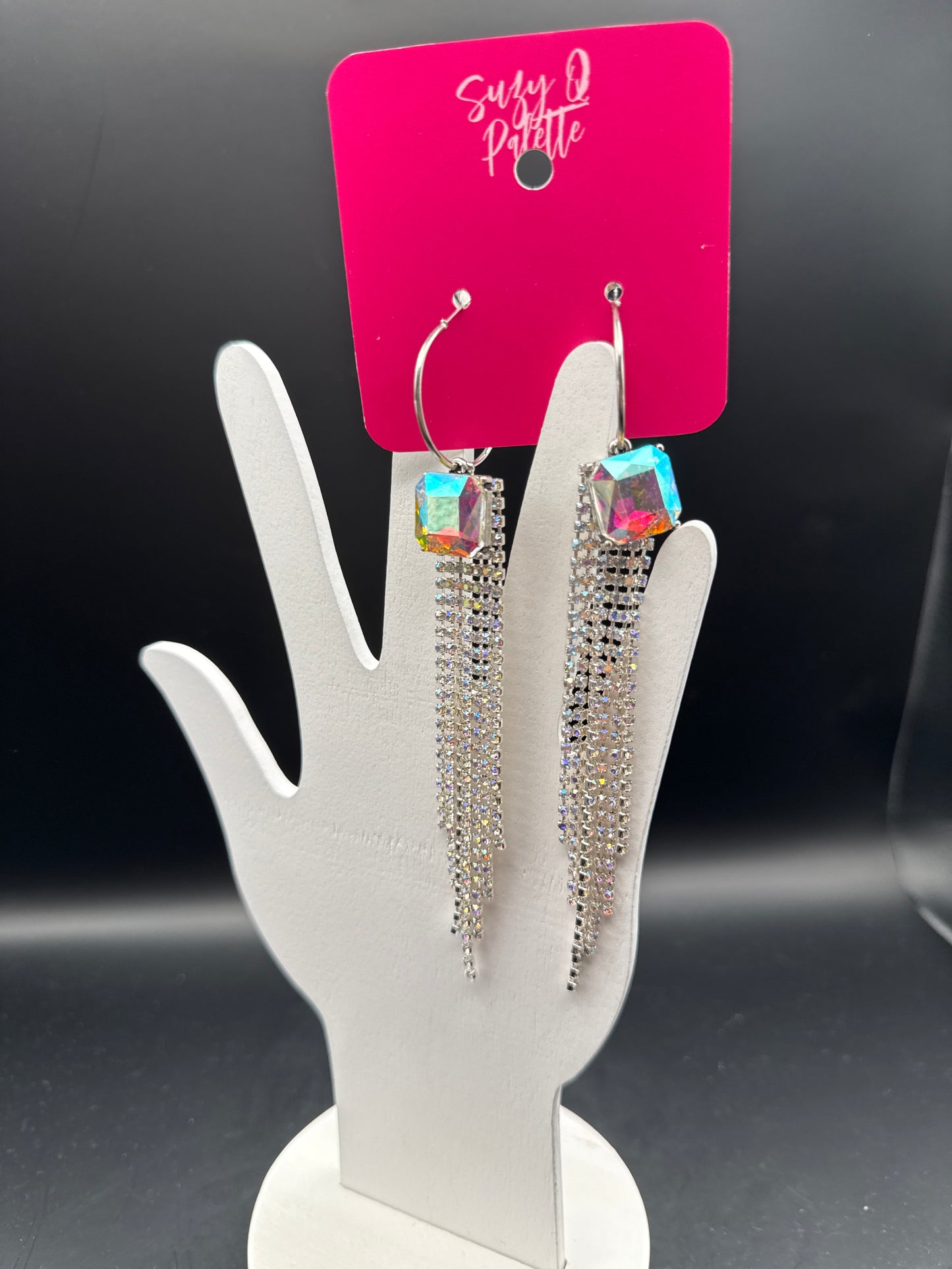ALICE AB Stone with Crystals Earrings