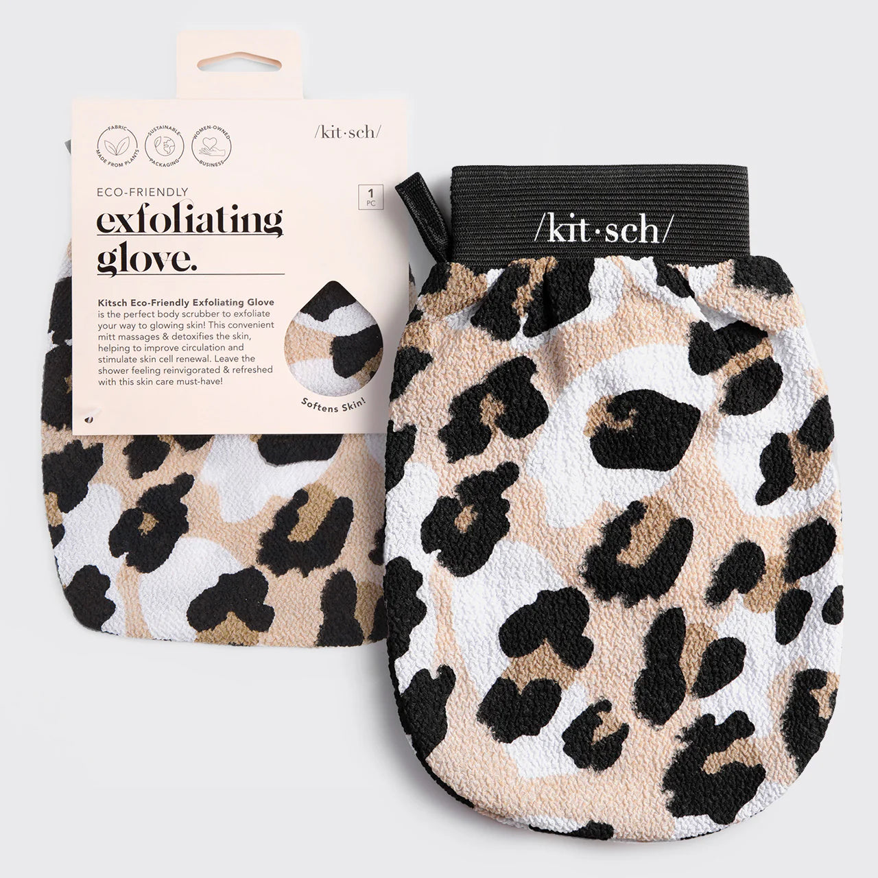 KITSCH Leopard Exfoliating Glove
