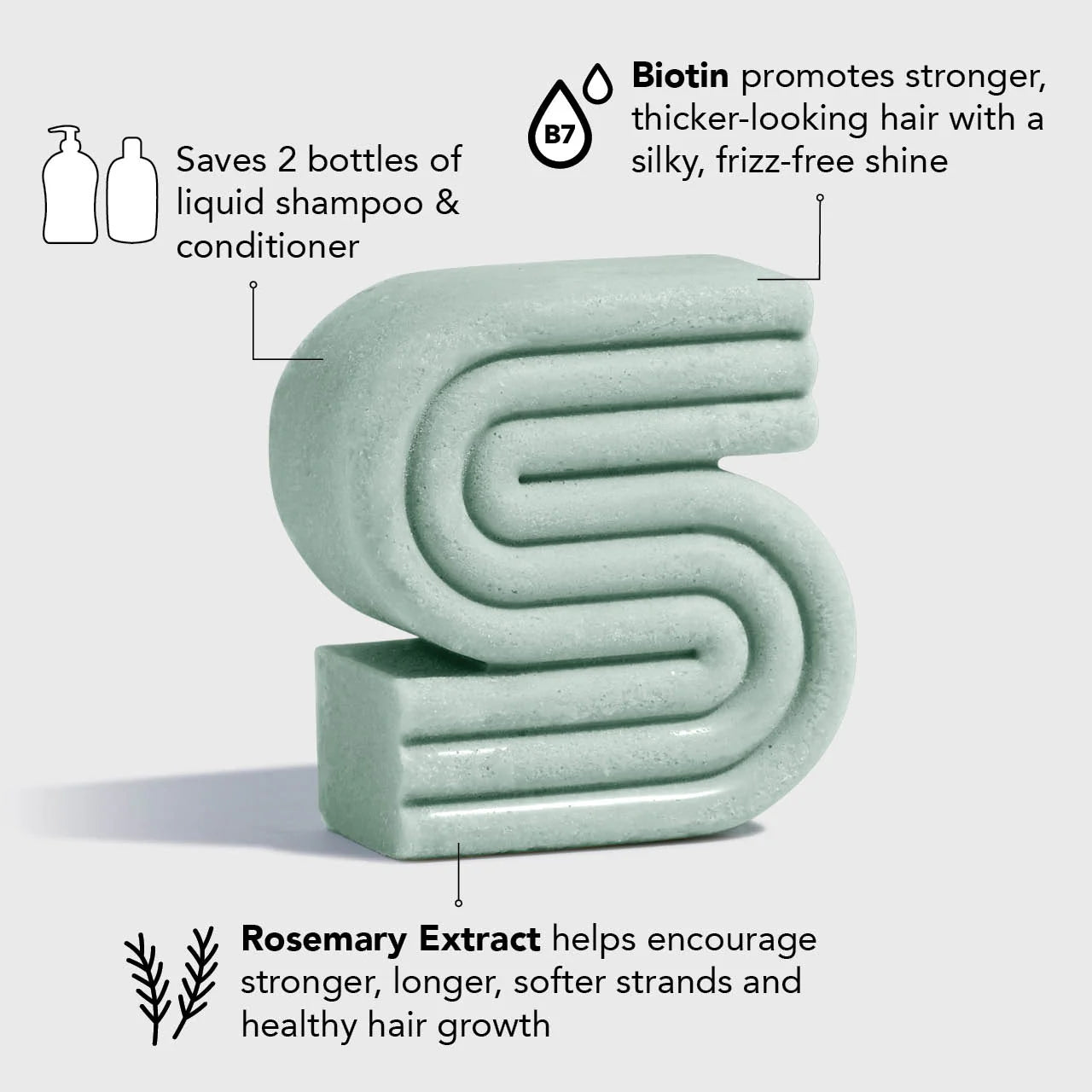 KITSCH Rosemary & Biotin Volumizing Shampoo Bar