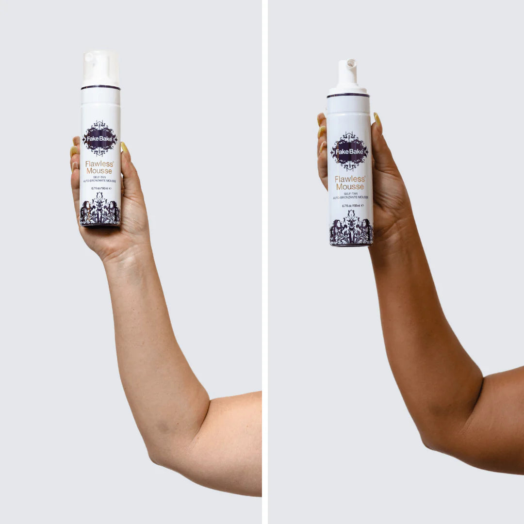 FAKE BAKE® FLAWLESS® Mousse Self-Tanning Foam + Application Mitt