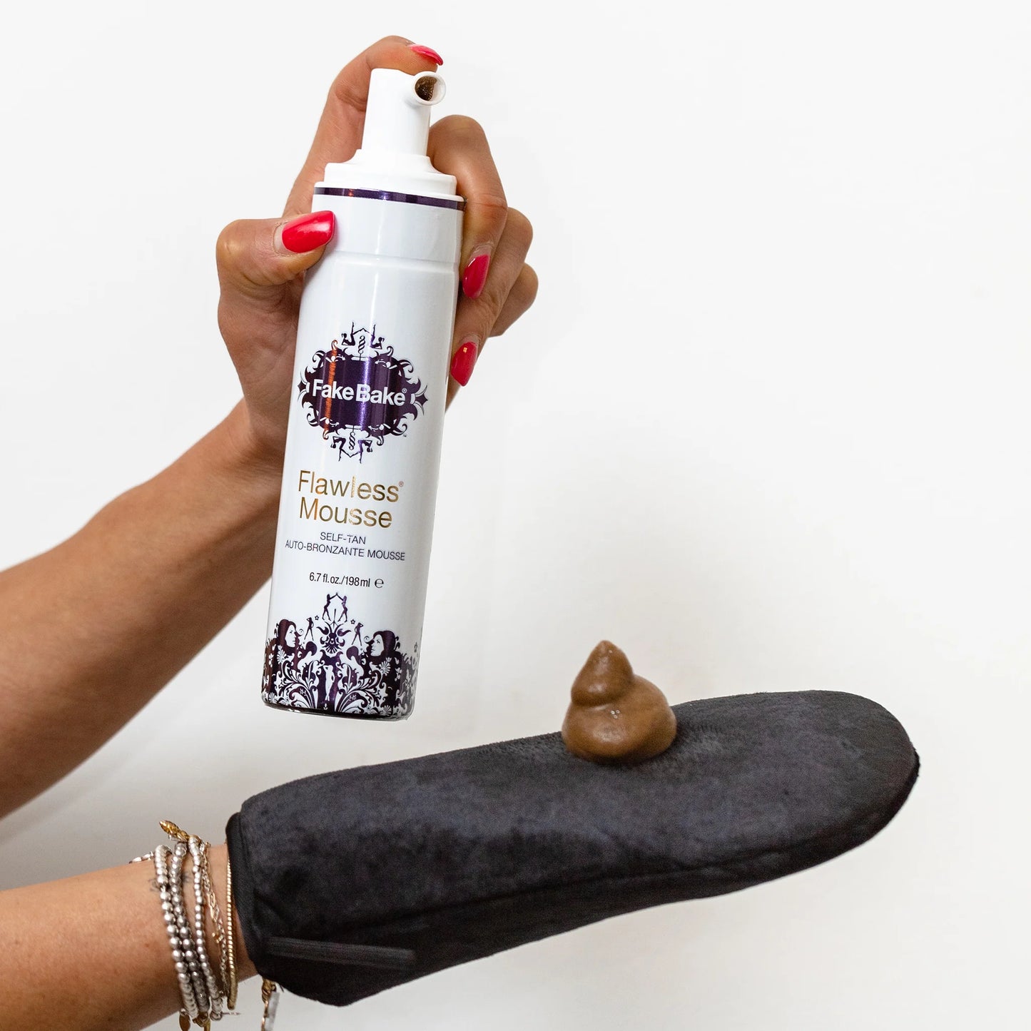 FAKE BAKE® FLAWLESS® Mousse Self-Tanning Foam + Application Mitt