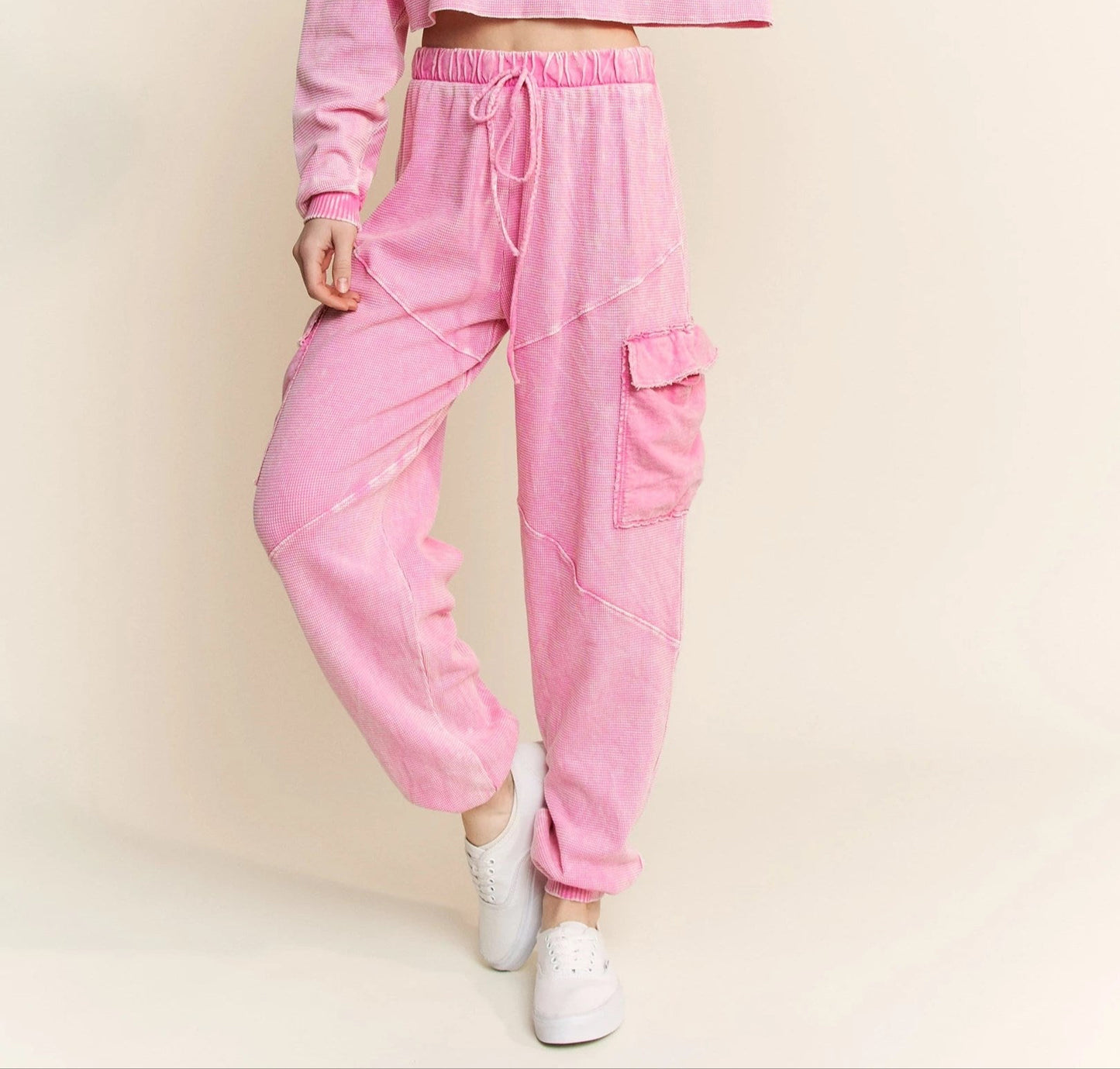 J. HER Thermal Jogger Cargo Pants Bubblegum