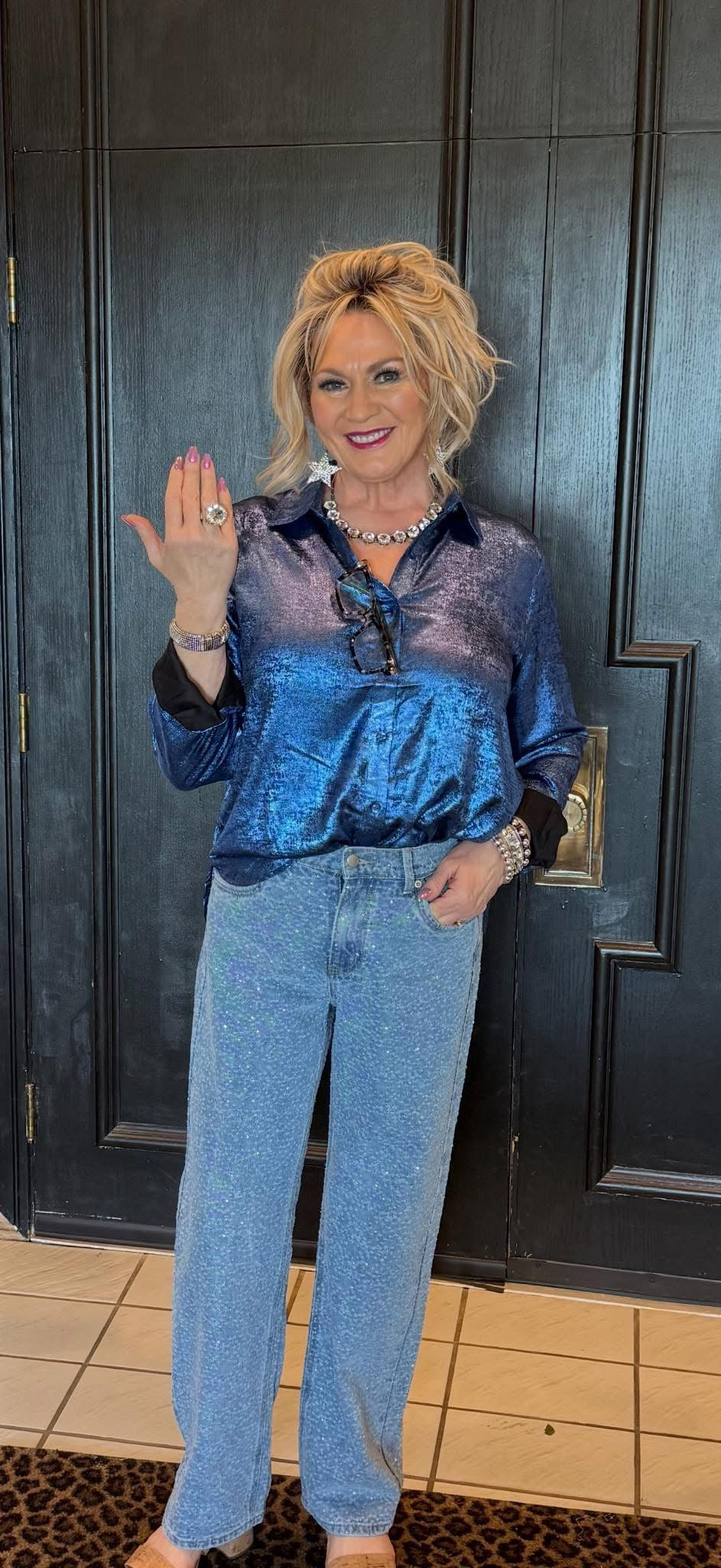 OLI & HALI Crystal Shine Jeans