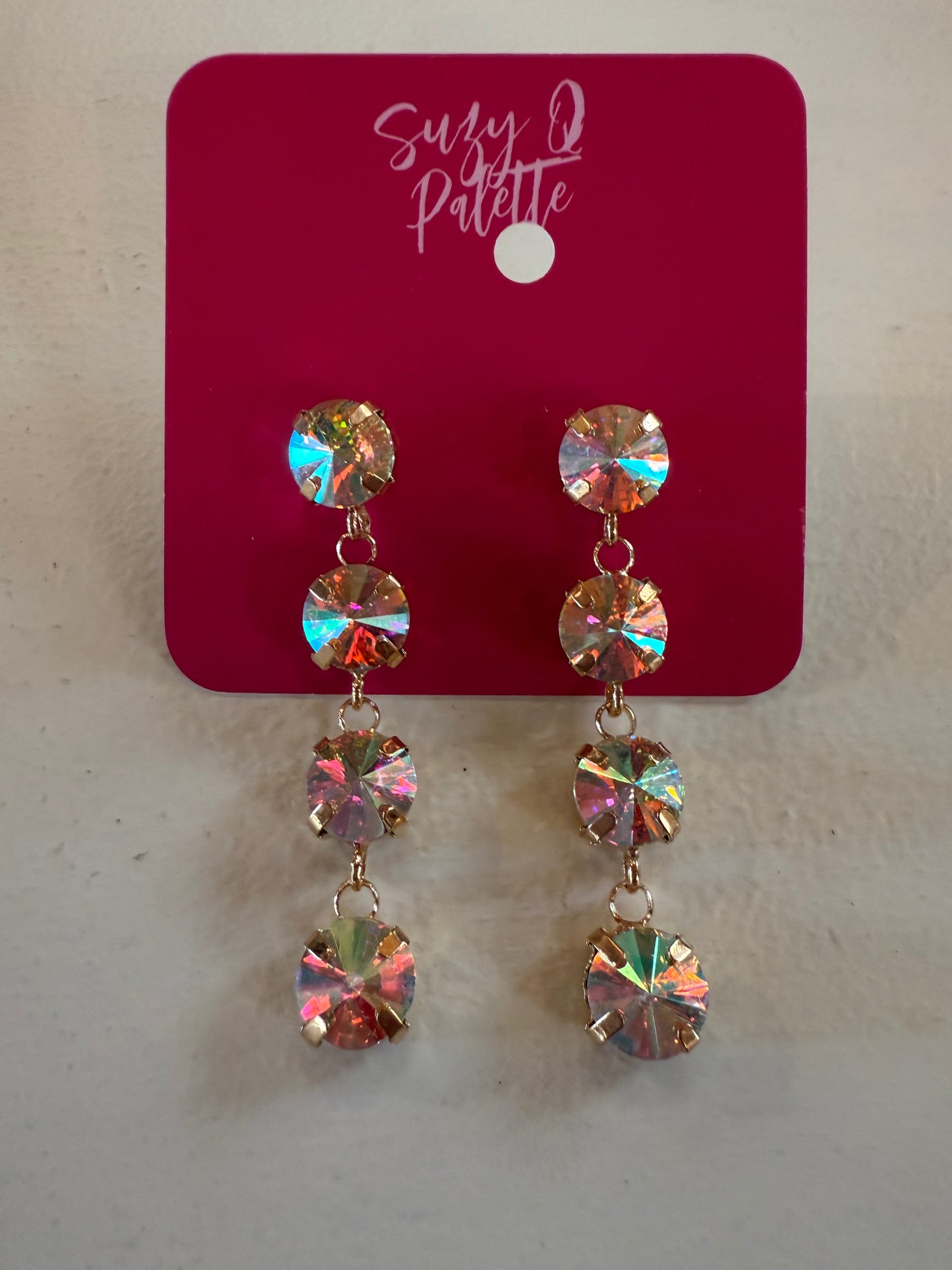 ALICE AB Stone Drop Earrings