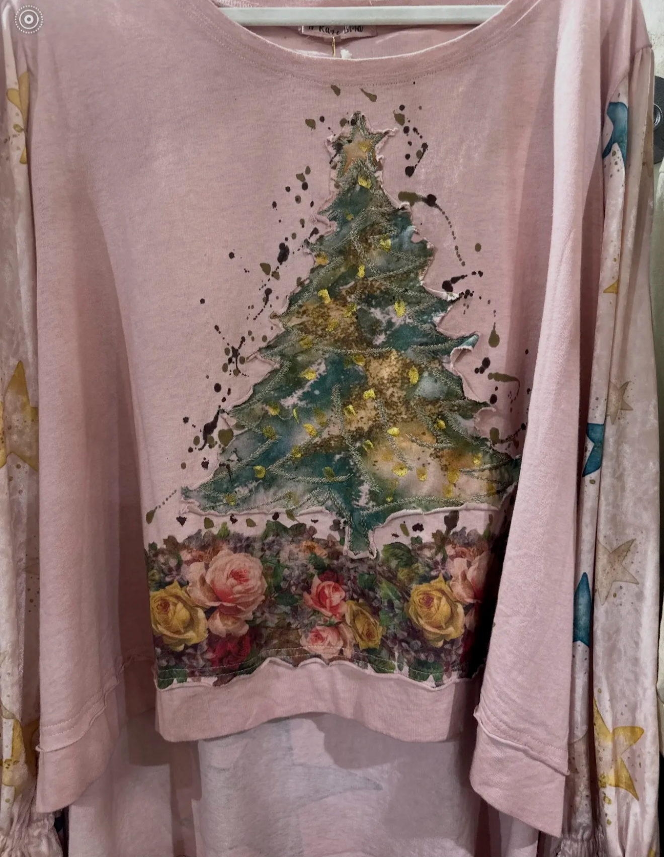 A Rare Bird Antique Rose Christmas Tree Top