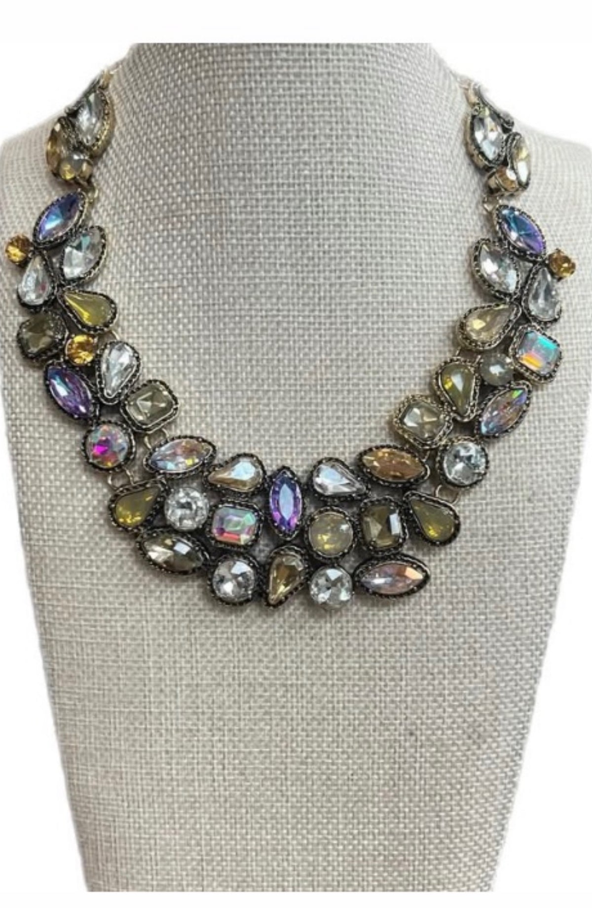 AB Multi Crystal Necklace