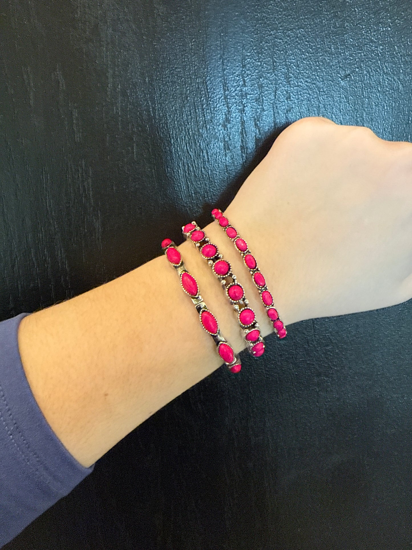 Pink Stretchy Bracelets