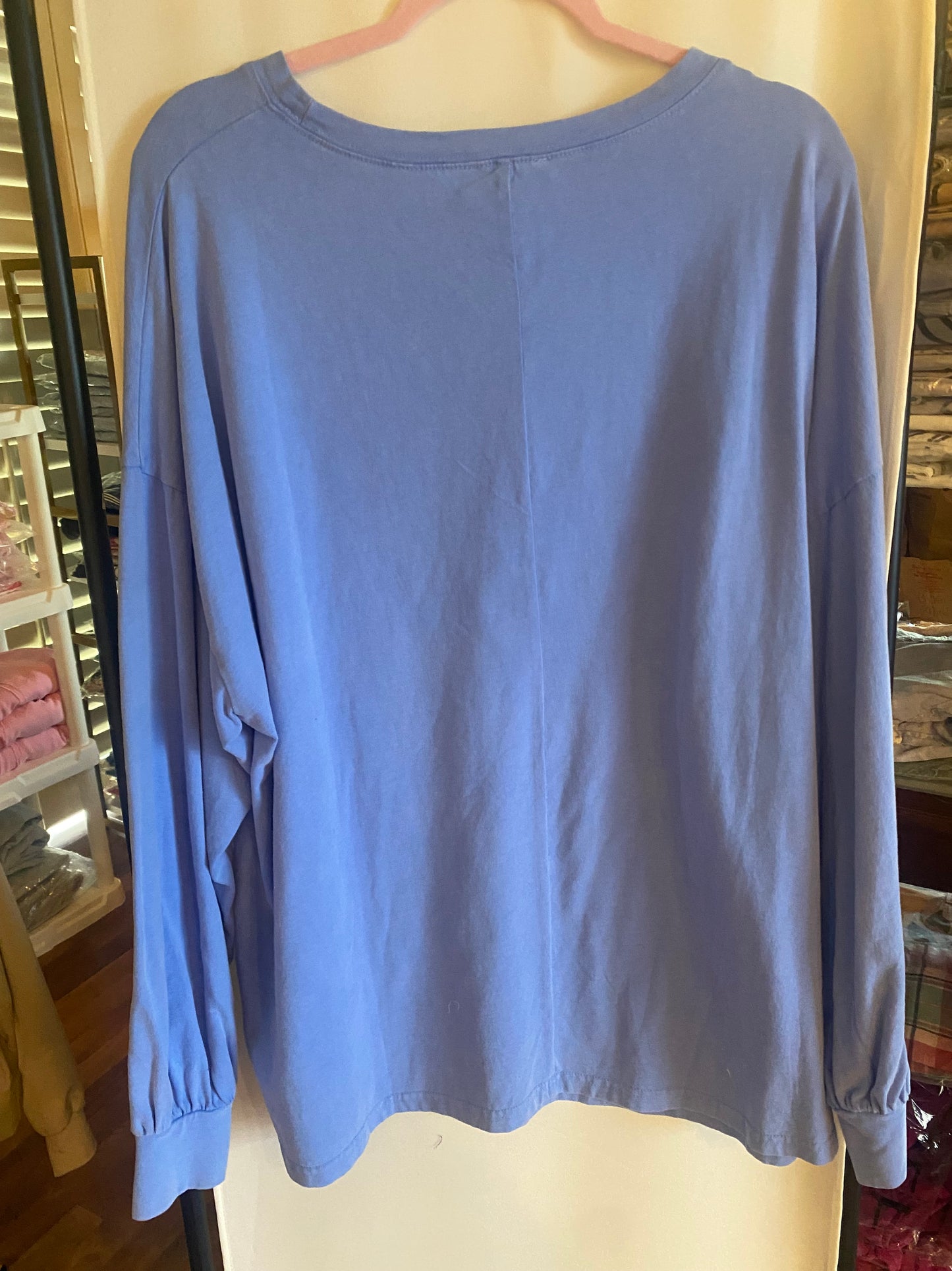 EASEL blue star shirt in PLUS PRETTY SIZES