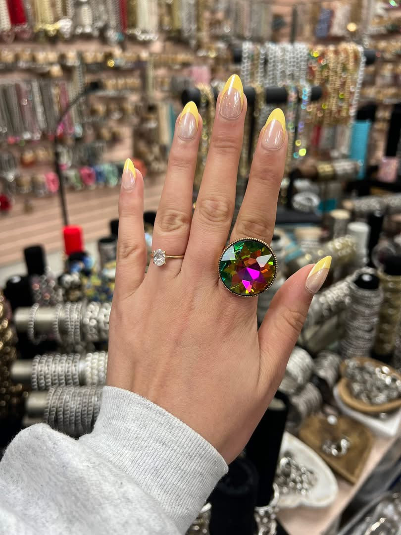 Volcano Gold Dime Ring