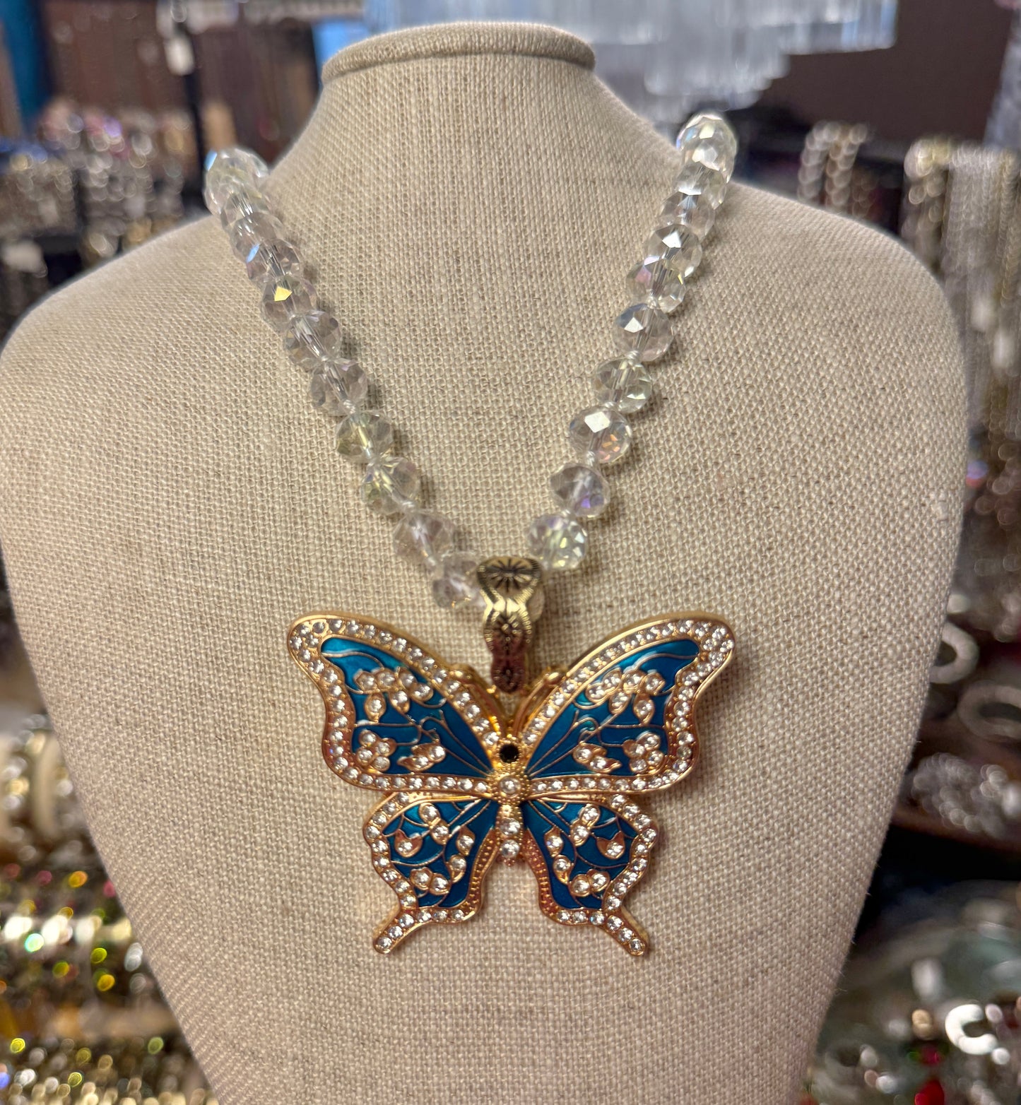 Blue Crystal Butterfly