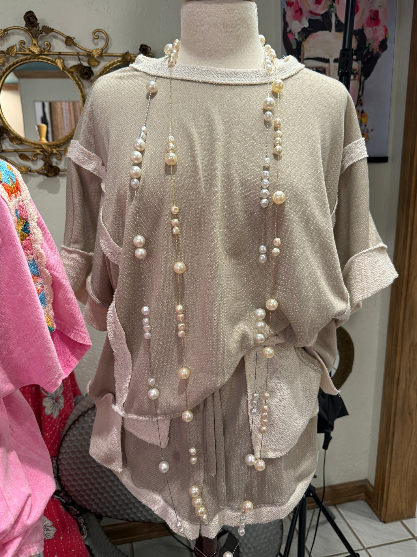 72" Long Pearl Necklace