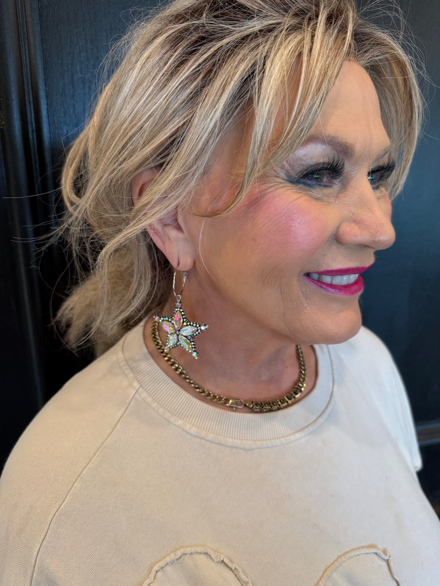 ALICE AB Stone Star Earrings
