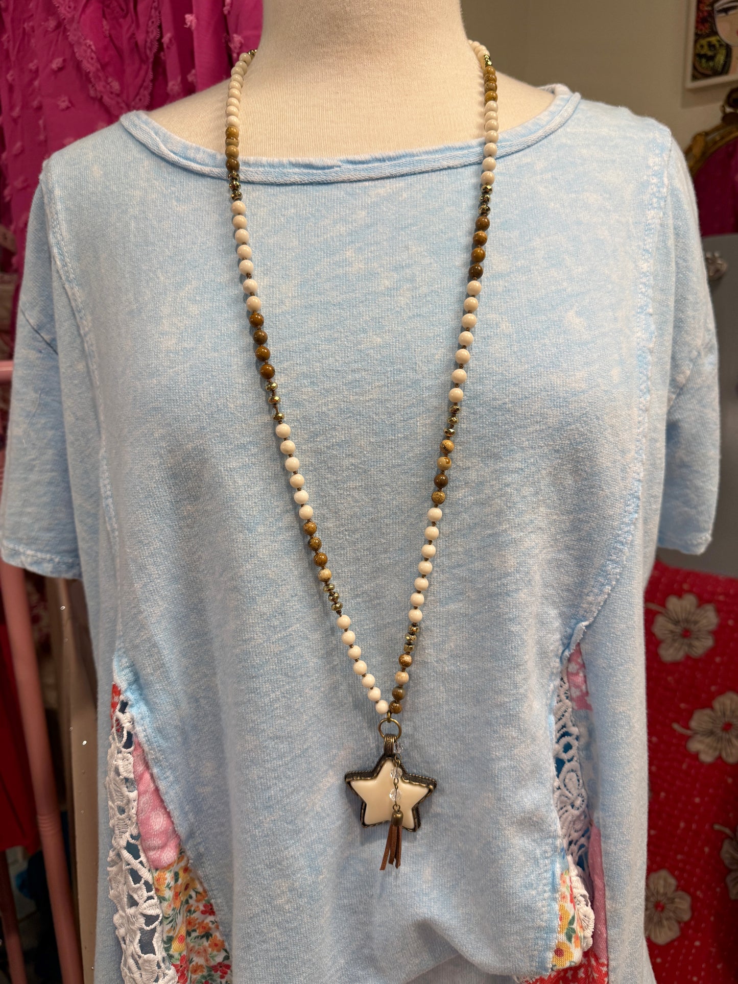 Star Gemstone Necklace