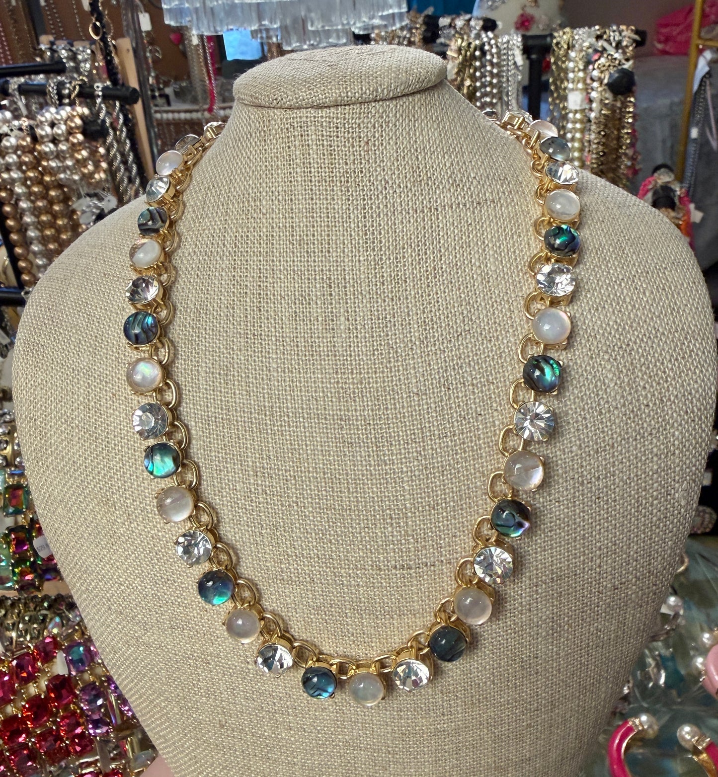 Multi Blue Necklace