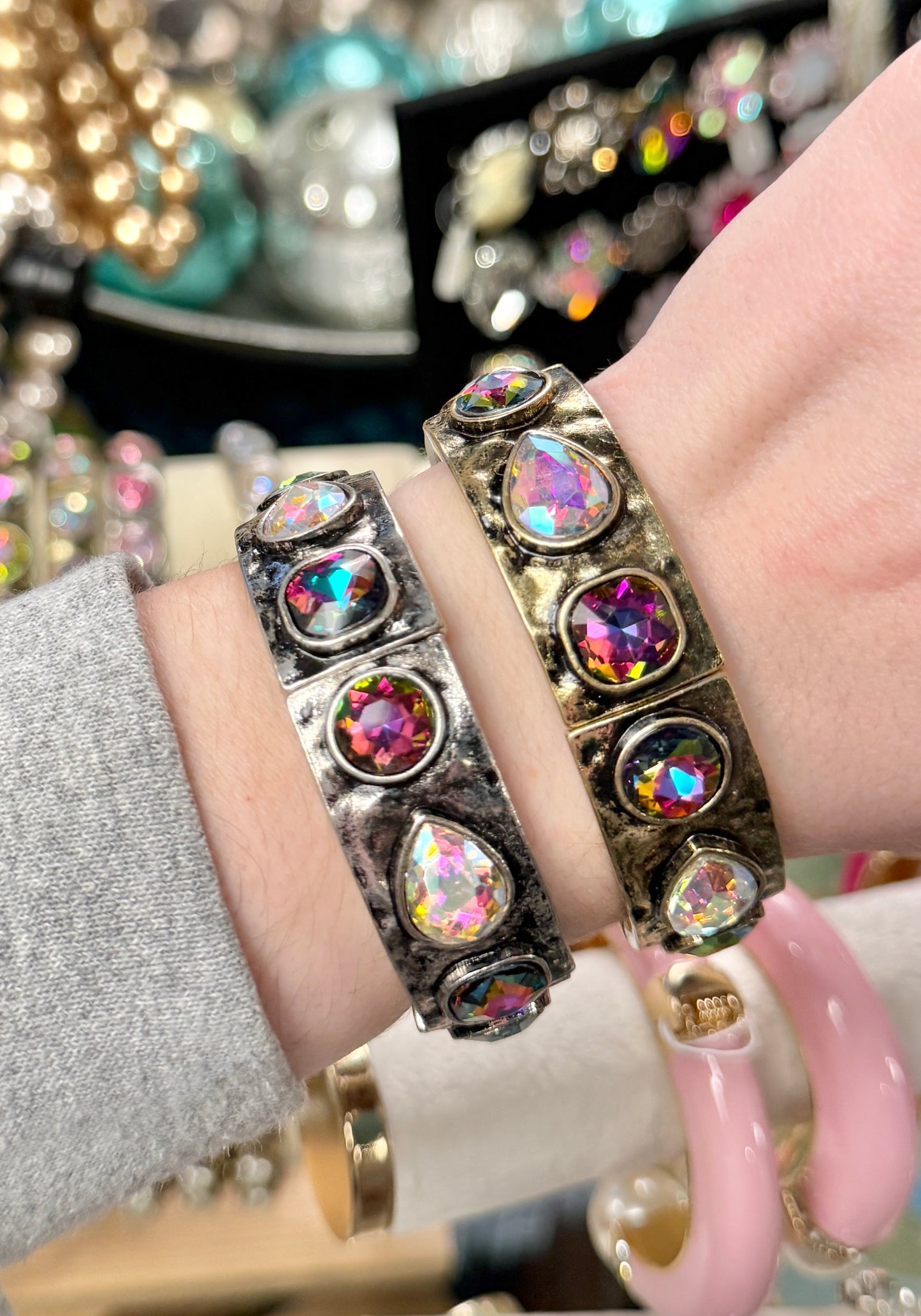 Volcano and AB Multi Shape Bracelet