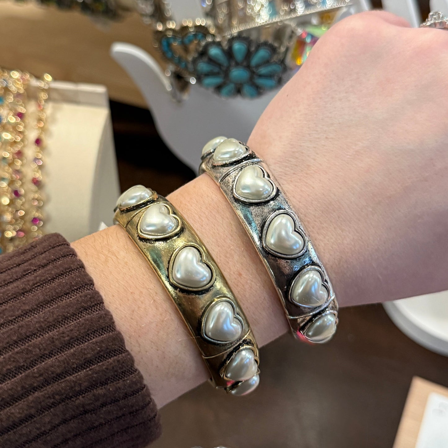 ALICE Pearl Heart Bracelet