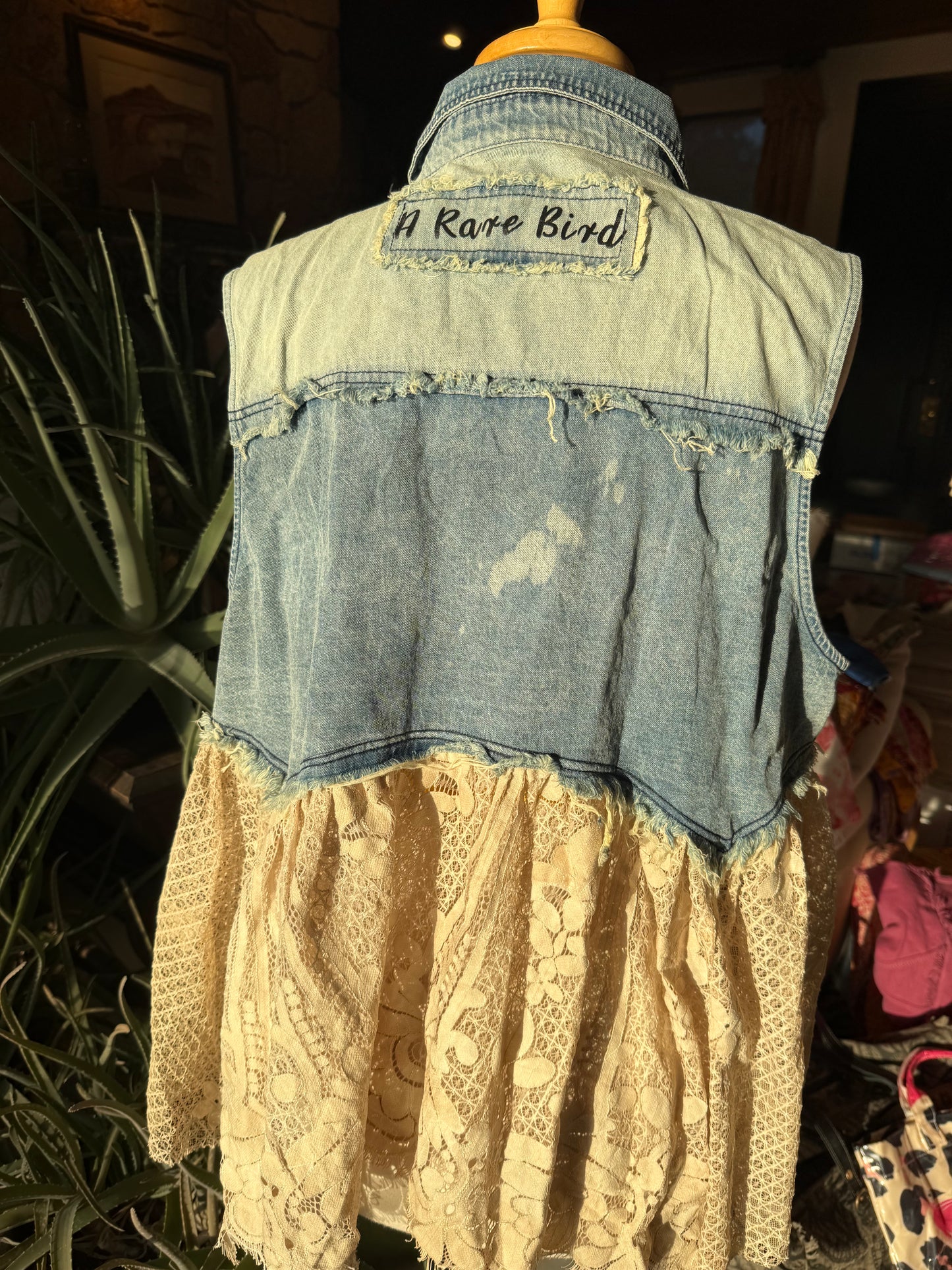 A Rare Bird Tin Star & Wishes Button Vest