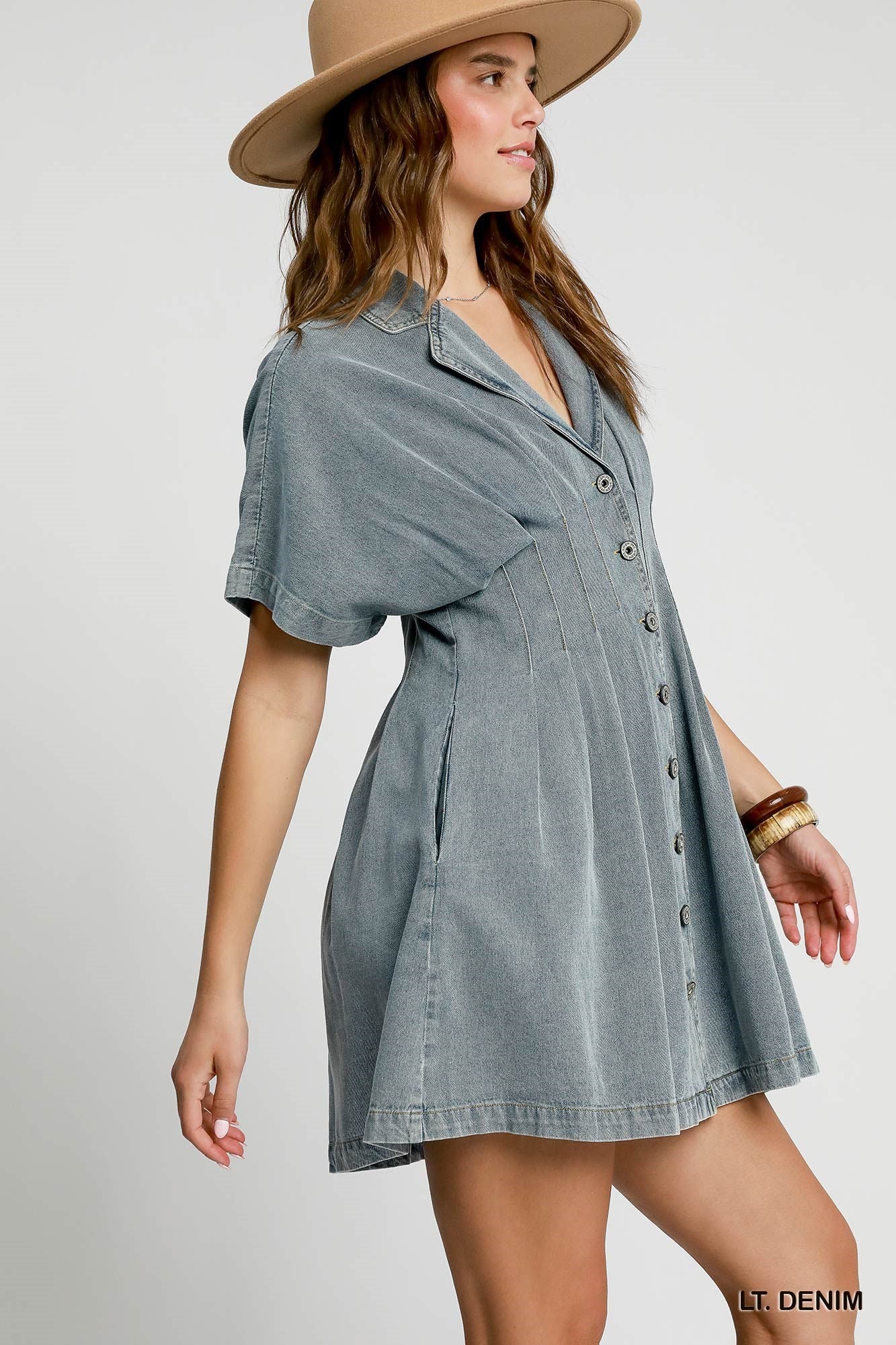 UMGEE Denim Button Down Dress