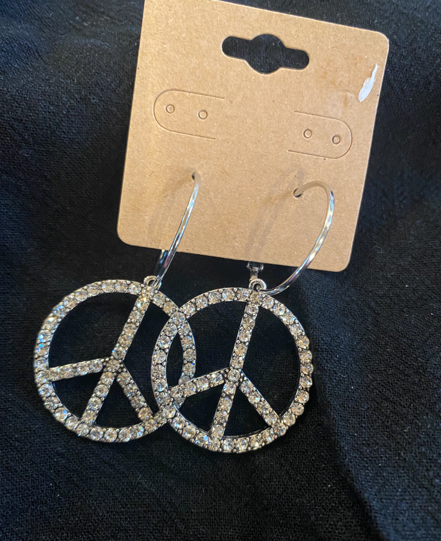 ALICE Large Peace Sign Earrings