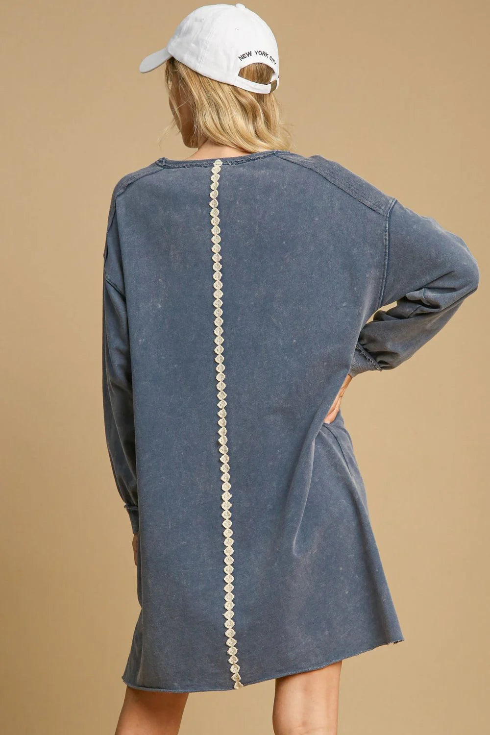 UMGEE Peace Dress French Terry Blue