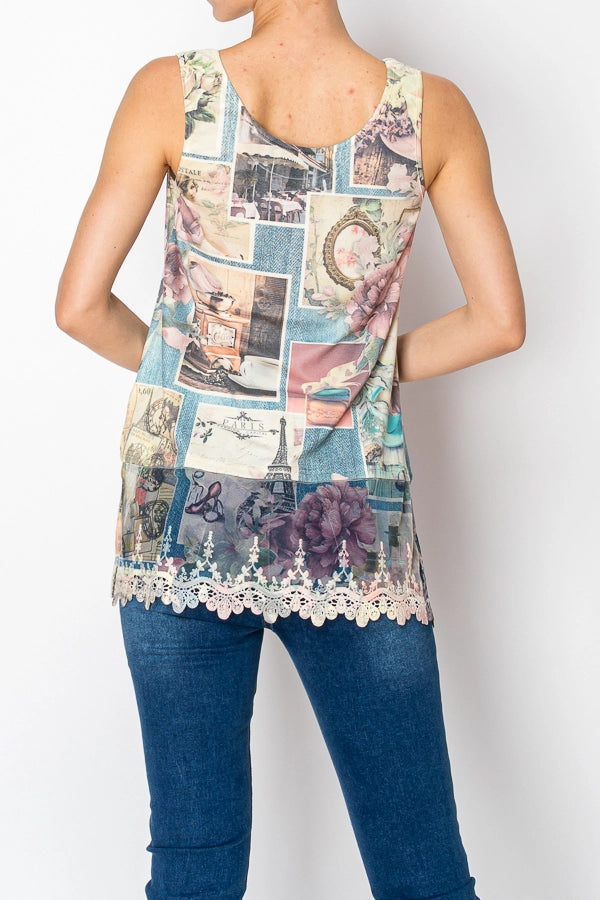 ORIGAMI Paris Lace Extender Tank
