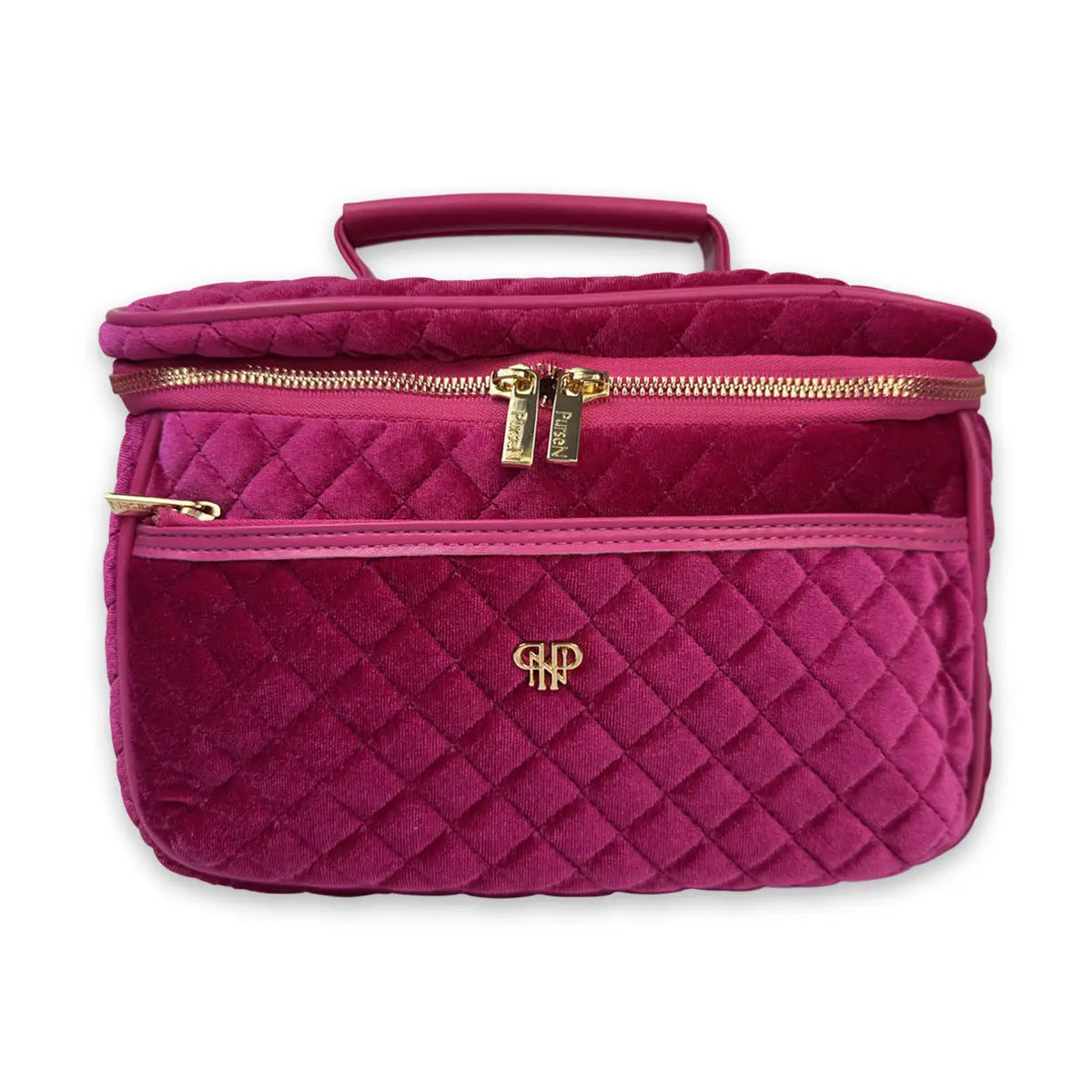 Classic Train Case - Fuchsia Velvet