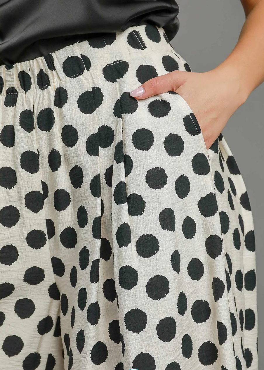 UMGEE Playful Polka Wide Leg Pants