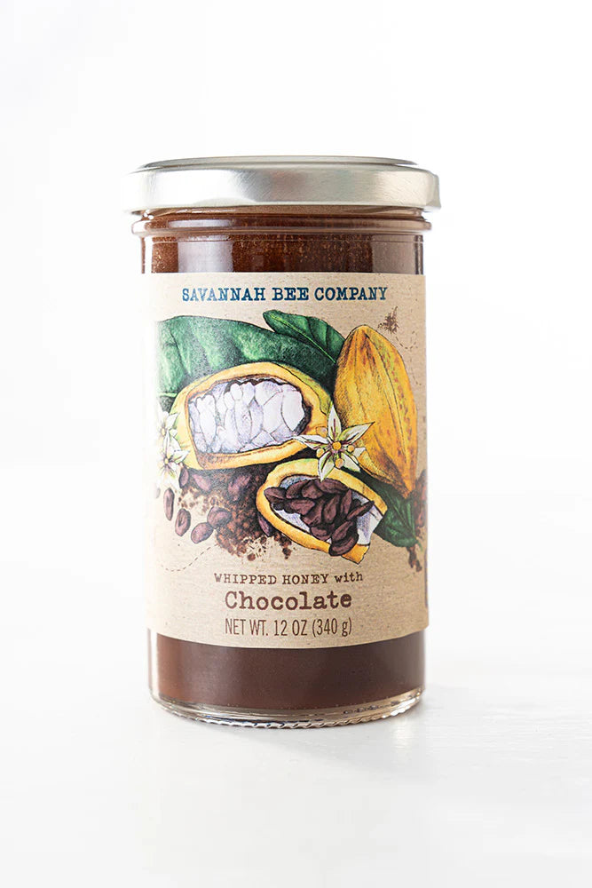 Savannah Bee Company Whipped Honey with Chocolate 12 oz.