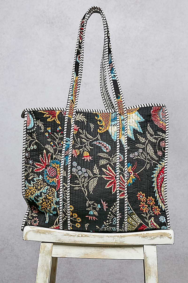 POL Black Multi Tote Bag