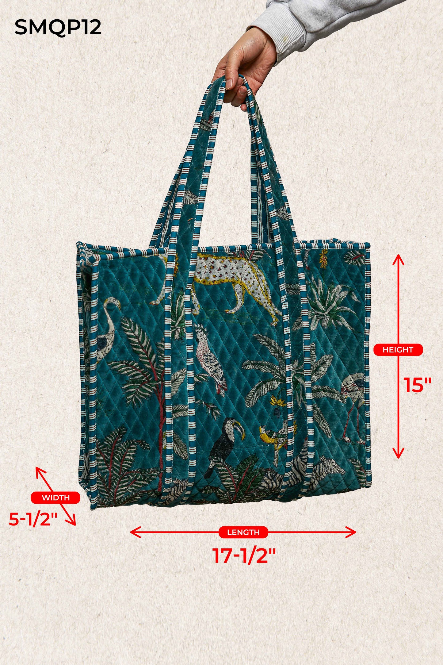 POL Black Jungle Tote Bag