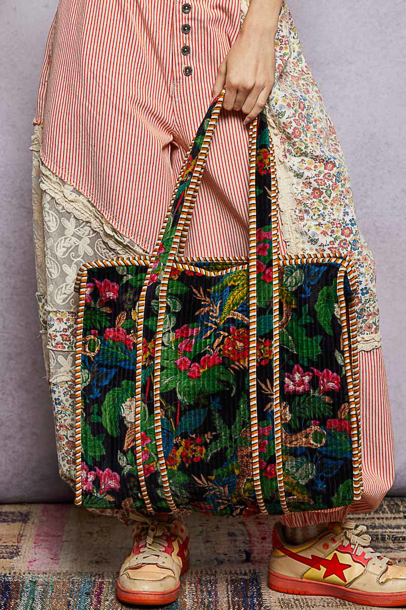 POL Black Jungle Tote Bag