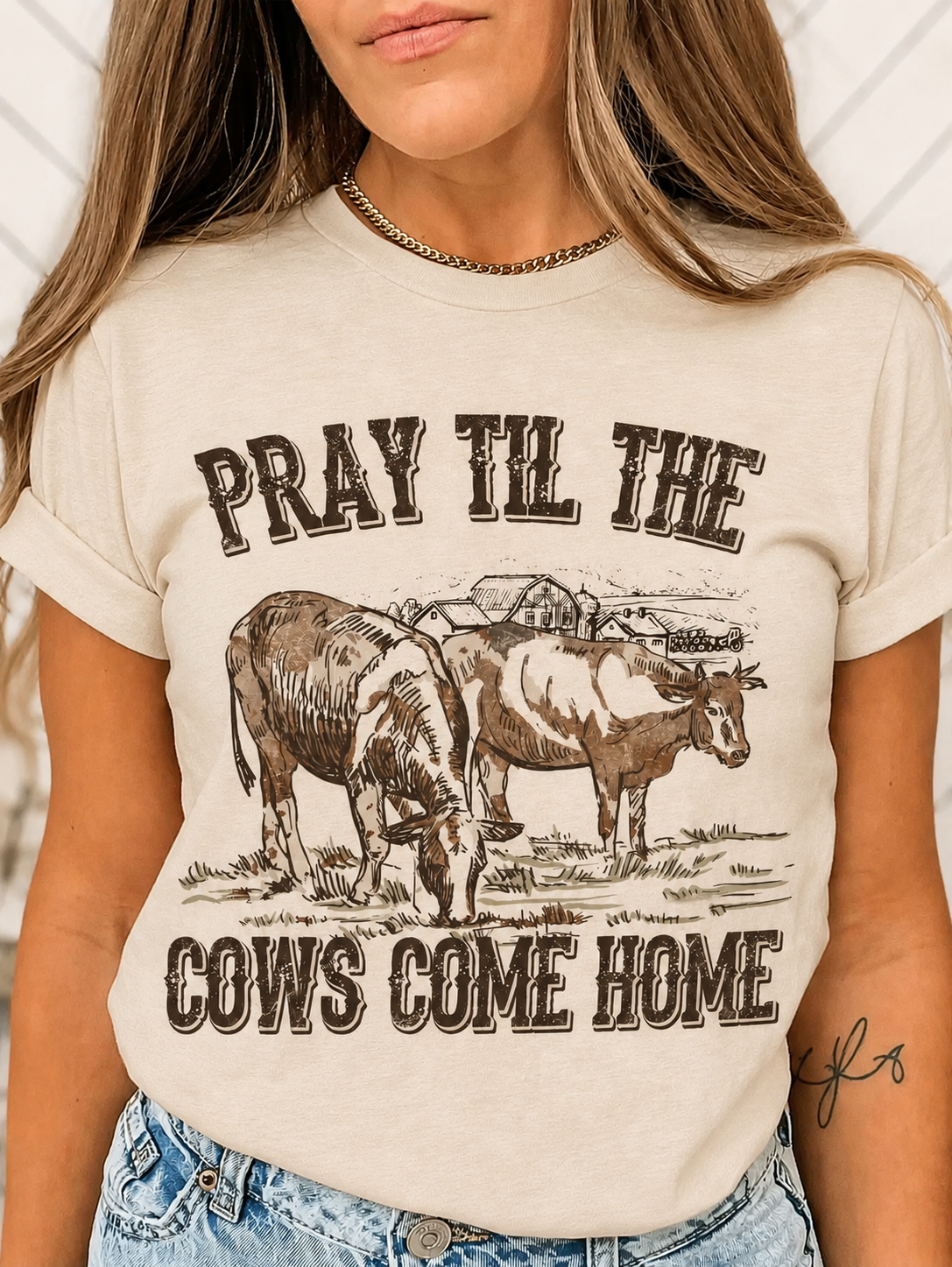 J Coons Pray Til the Cows Come Home Tee