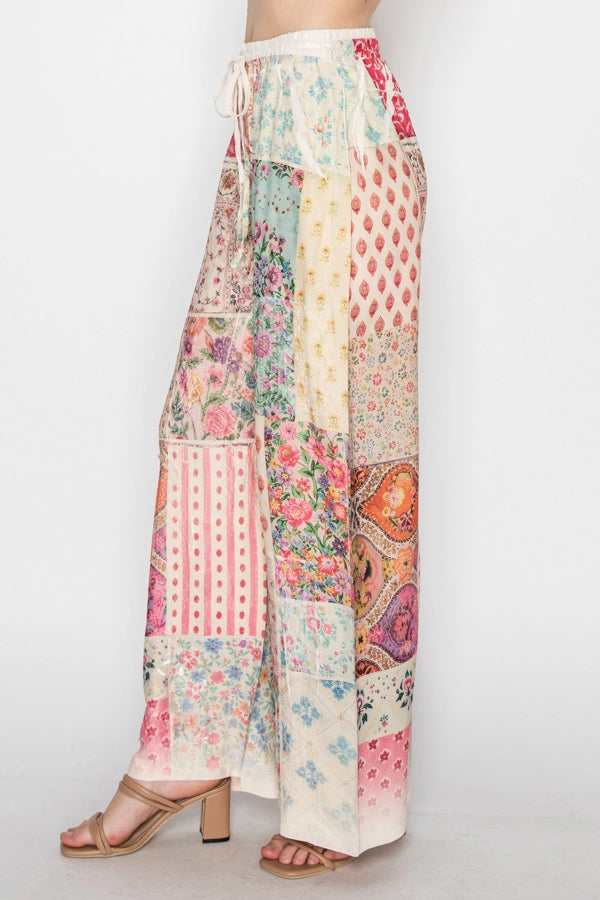 ORIGAMI Floral Patch Pants