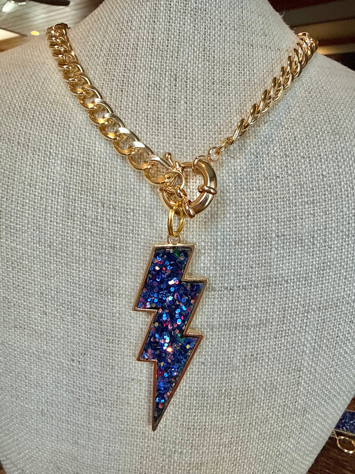 Thunder Bolt Necklace 20 in