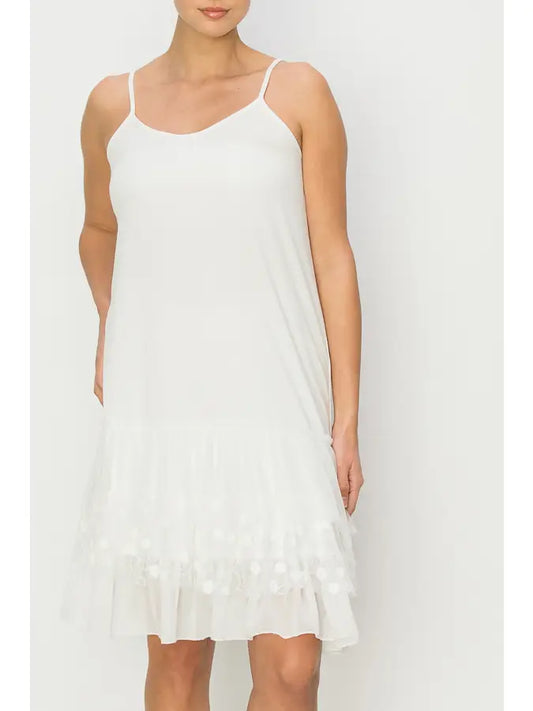 ORIGAMI Ivory Lace Slip Dress Extender