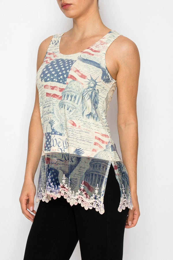 ORIGAMI Freedom Tank with Lace