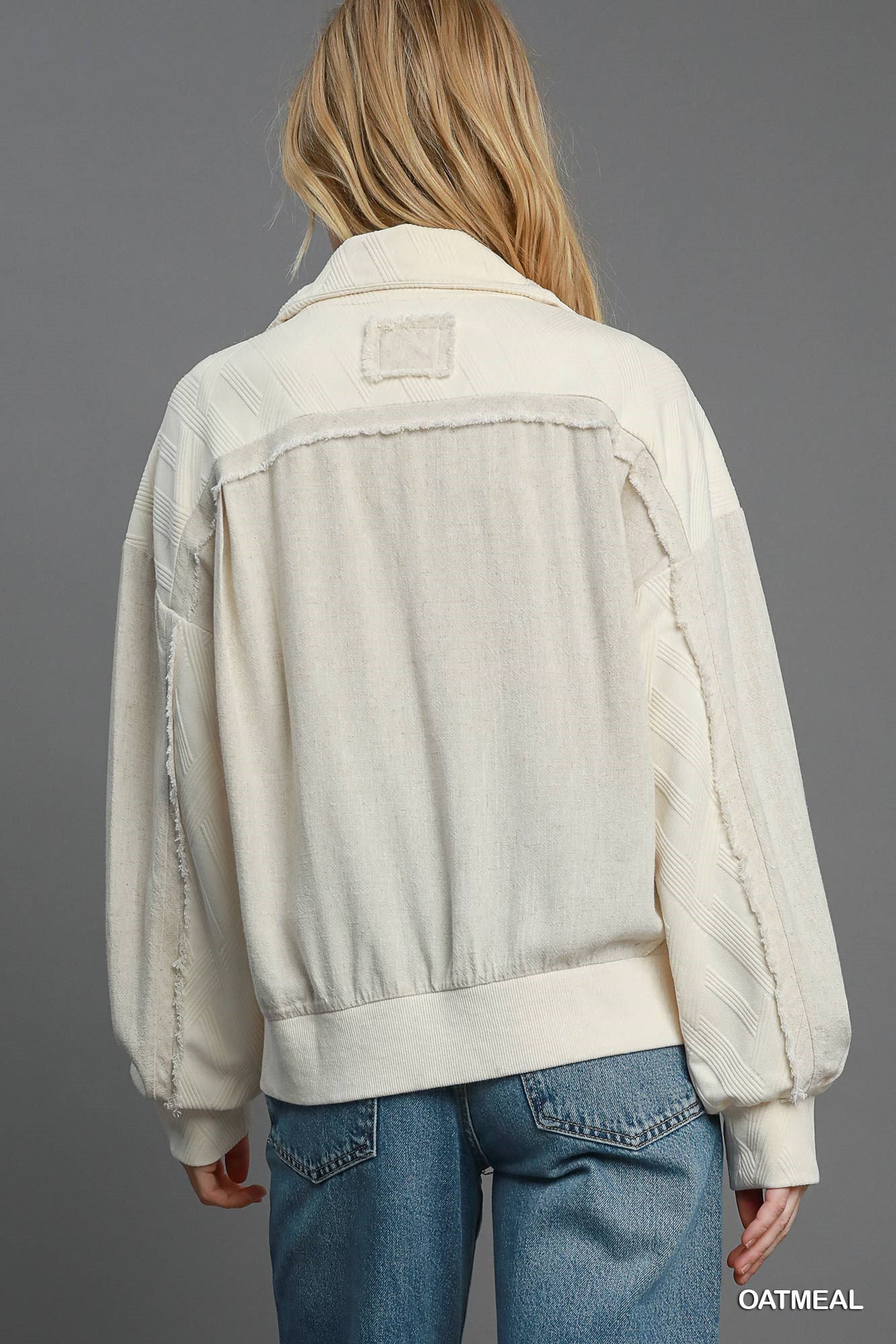 UMGEE Two-Way Jacquard Jacket Oatmeal