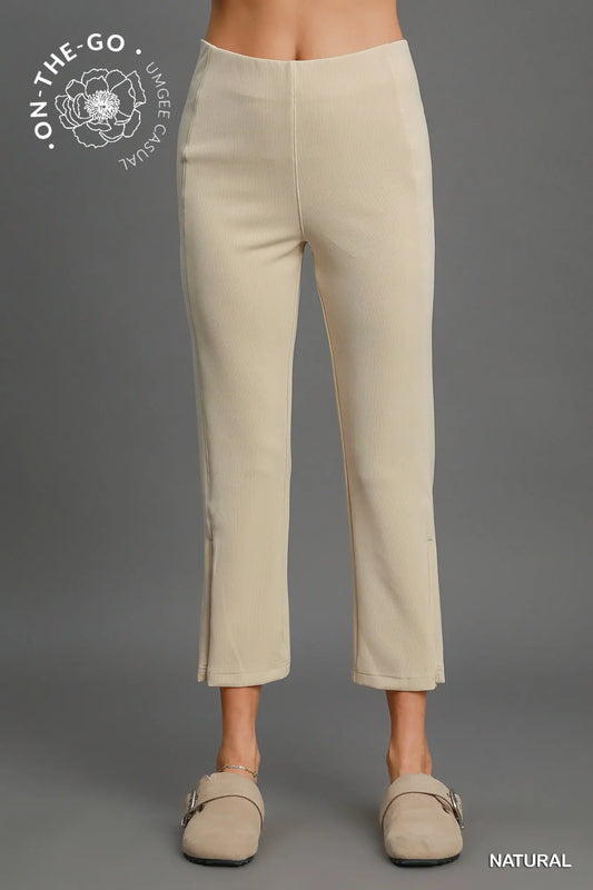 UMGEE Natural Modal Blend High Rise Cropped Pants * Market Special *