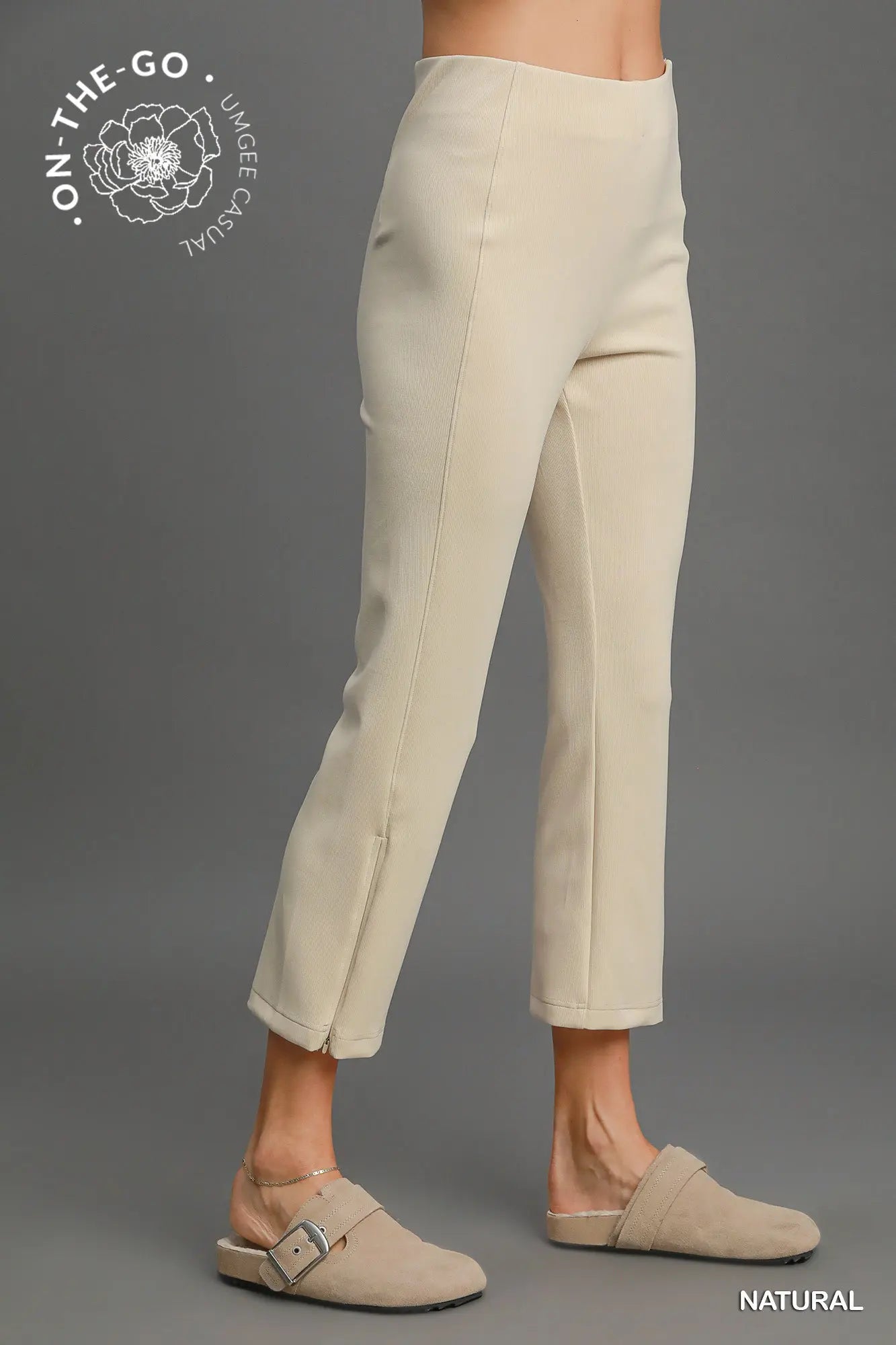 UMGEE Natural Modal Blend High Rise Cropped Pants * Market Special *