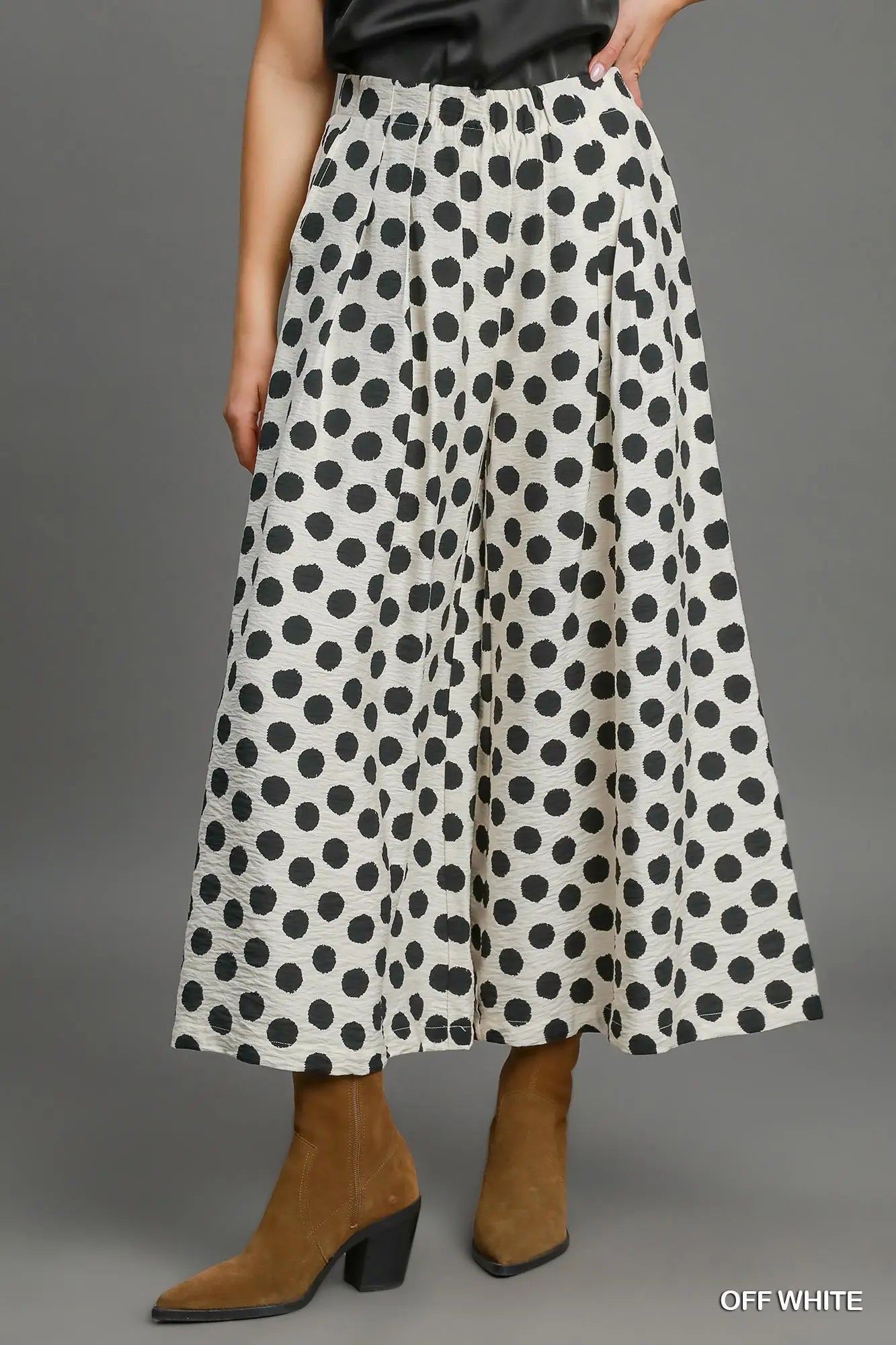 UMGEE Off White Polka Dot Pants