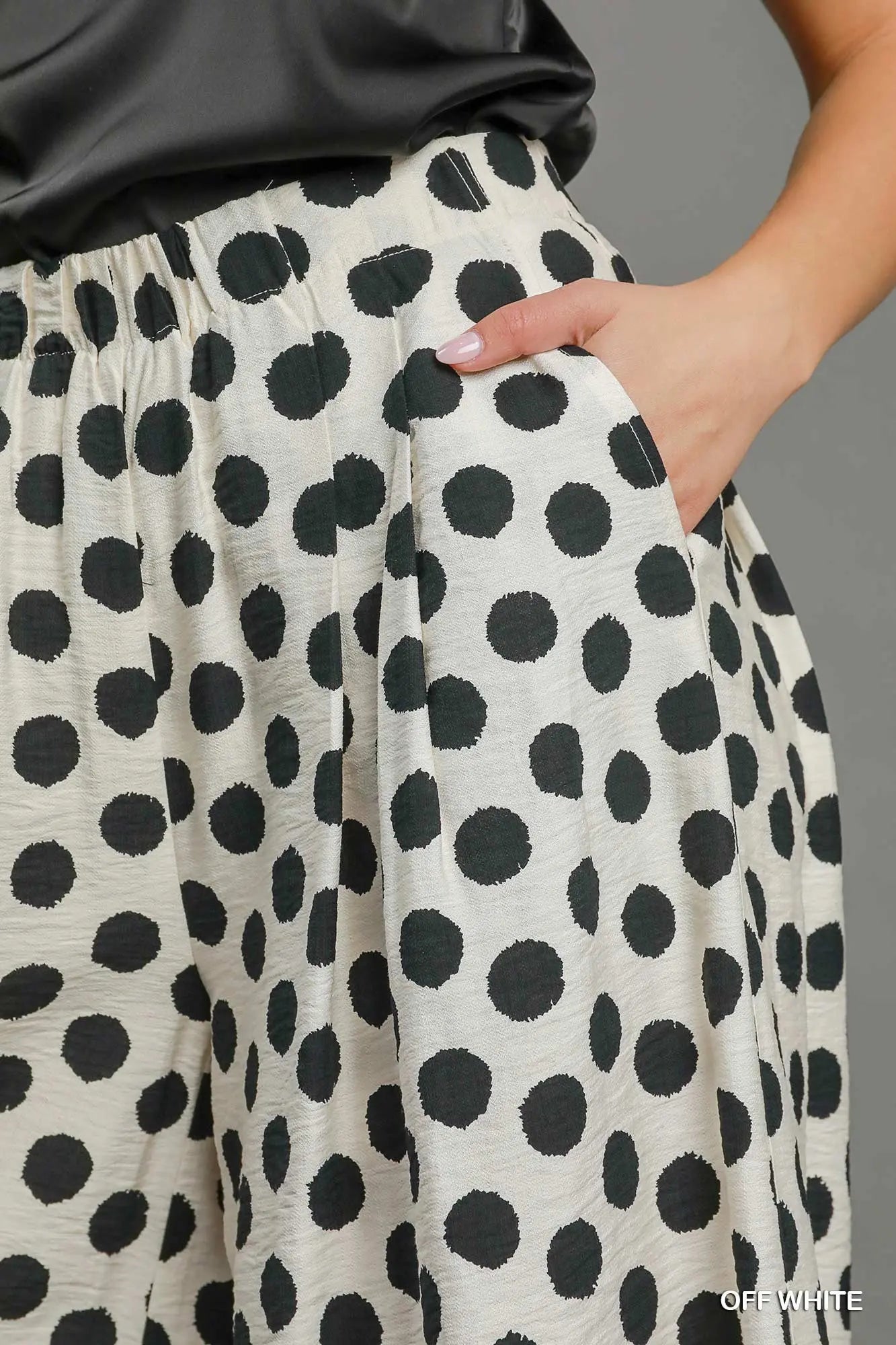 UMGEE Off White Polka Dot Pants