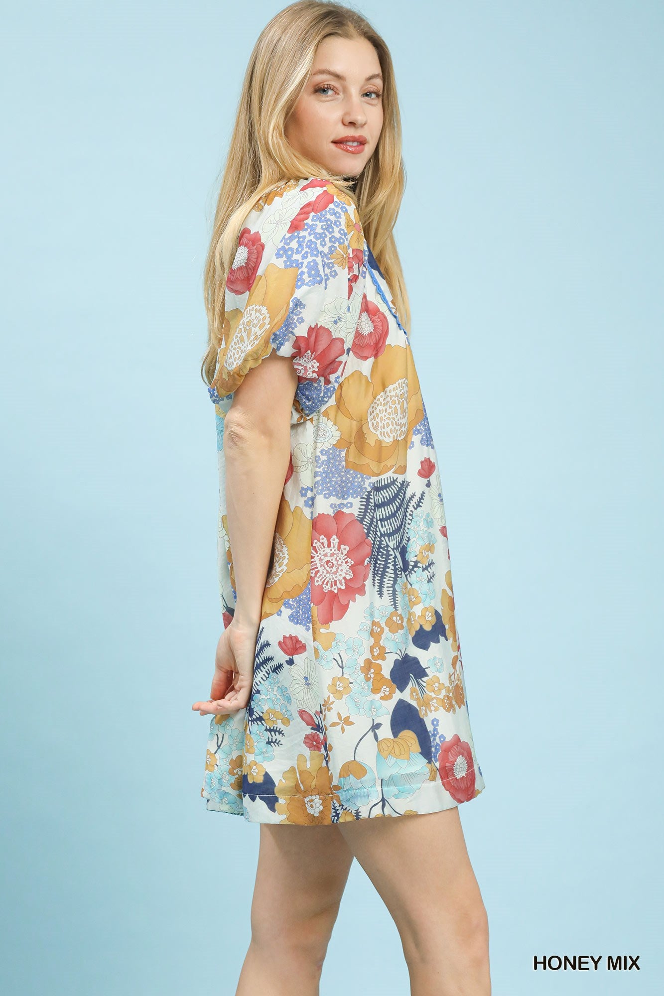 UMGEE Honey Floral Babydoll Dress
